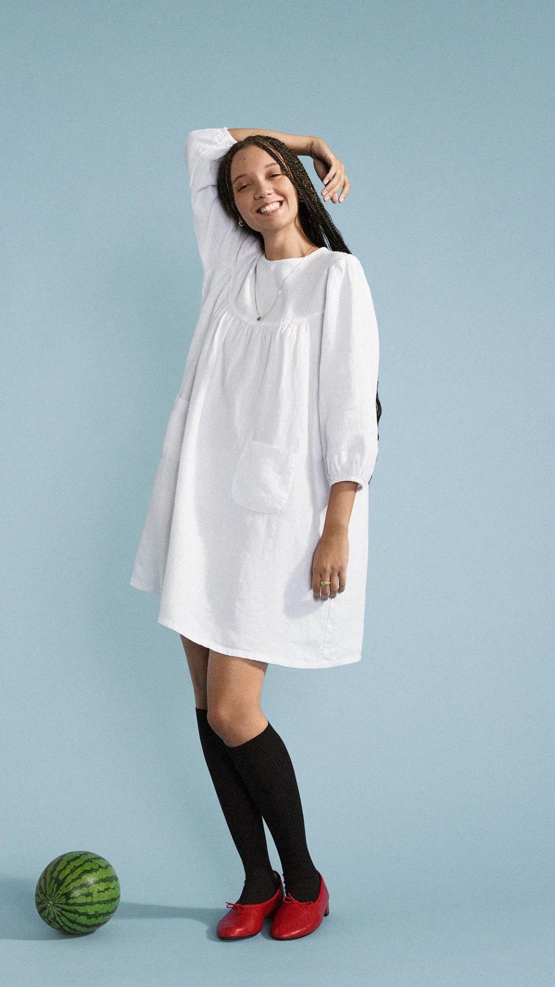 Rib Knee Hi Socks