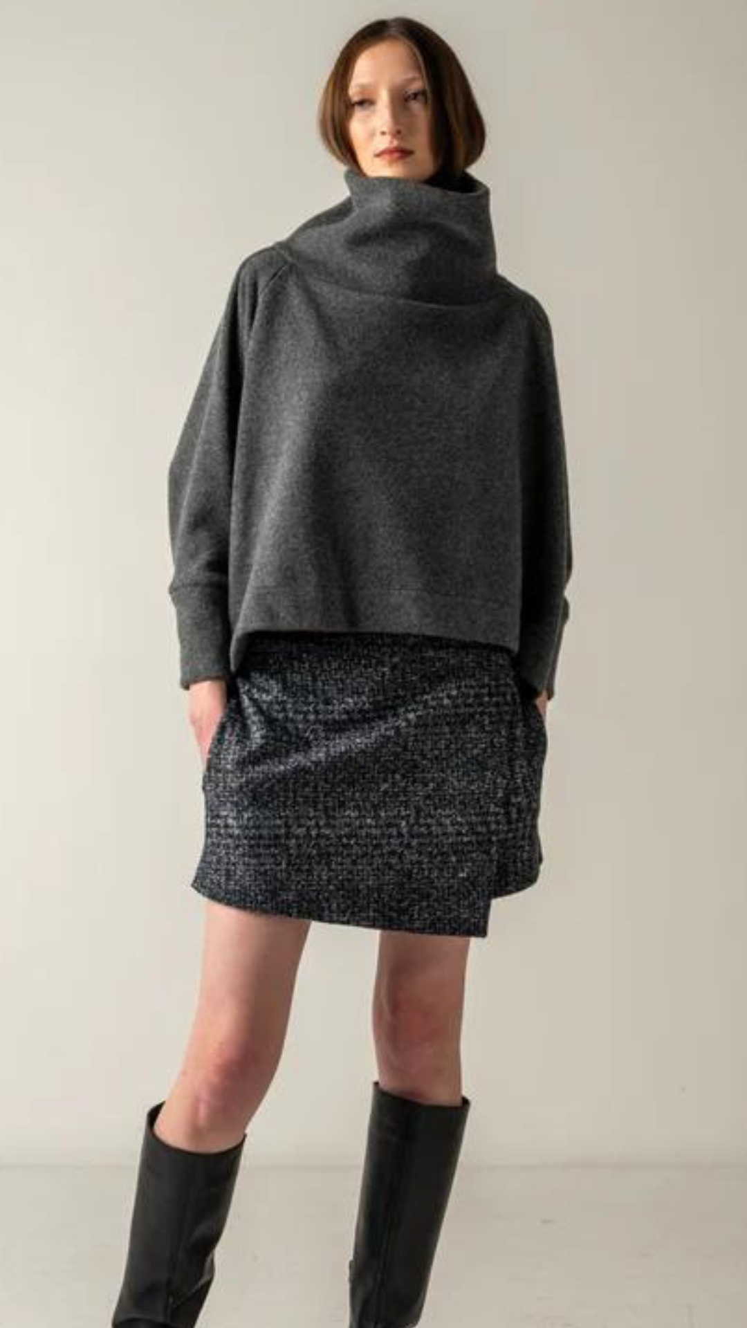 COG Isabella Roll Neck Top