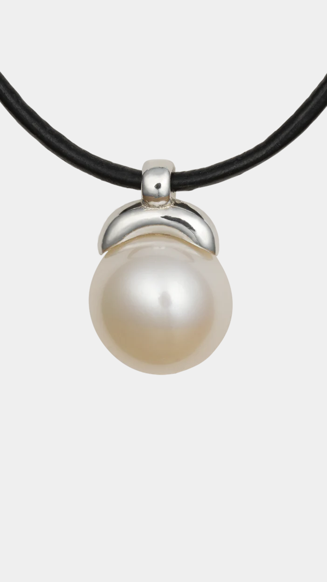 Sapir Bachar Leather Pearl Choker