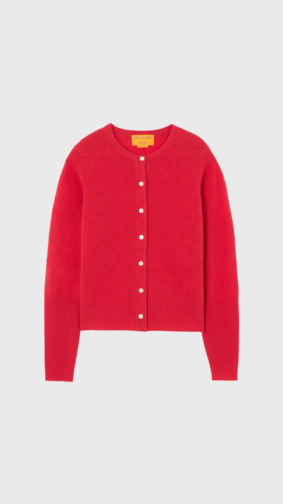 Guest In Residence Compass Jane Cardigan in Scarlet