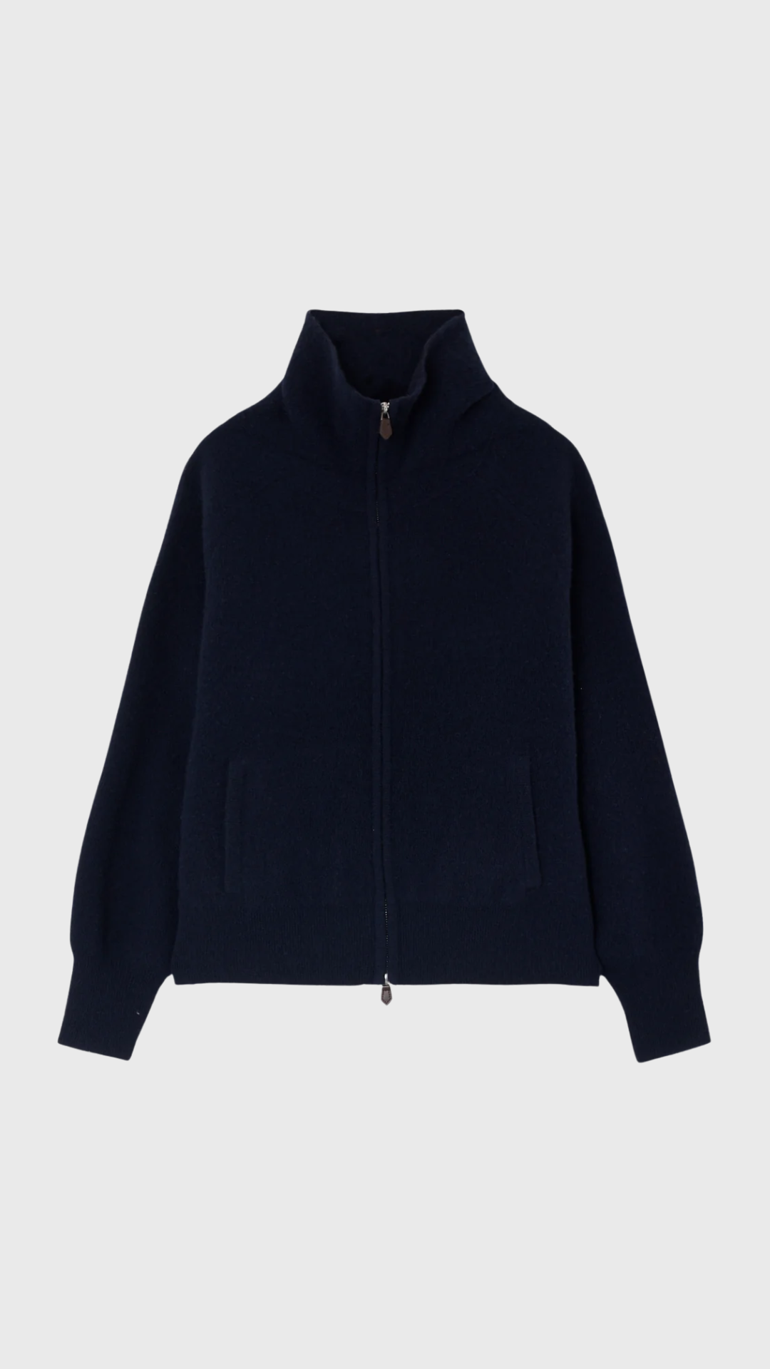 Guest In Residence Felted Zip Jacket in Midnight