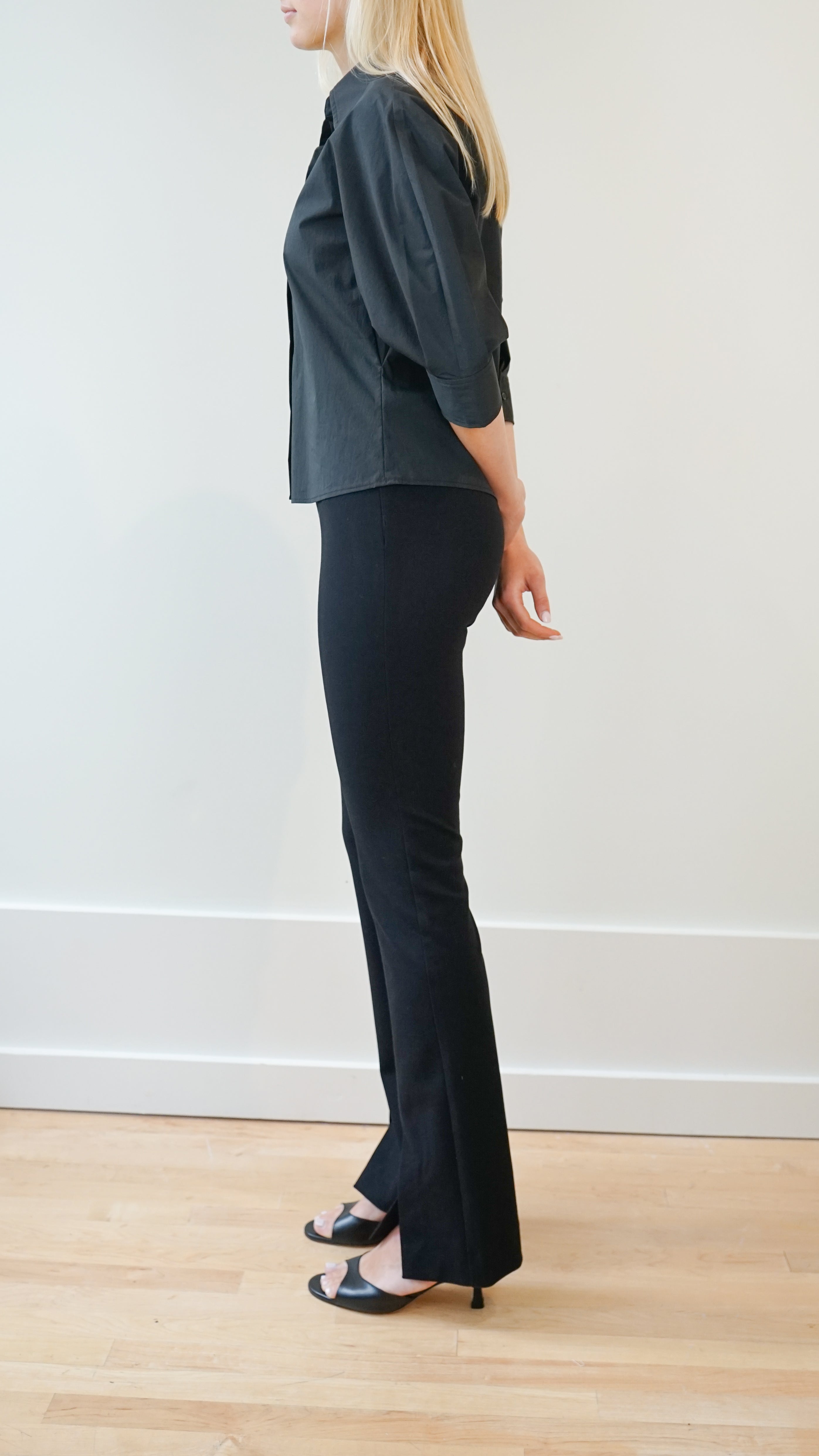 Odeeh Font Slit Pant in Black