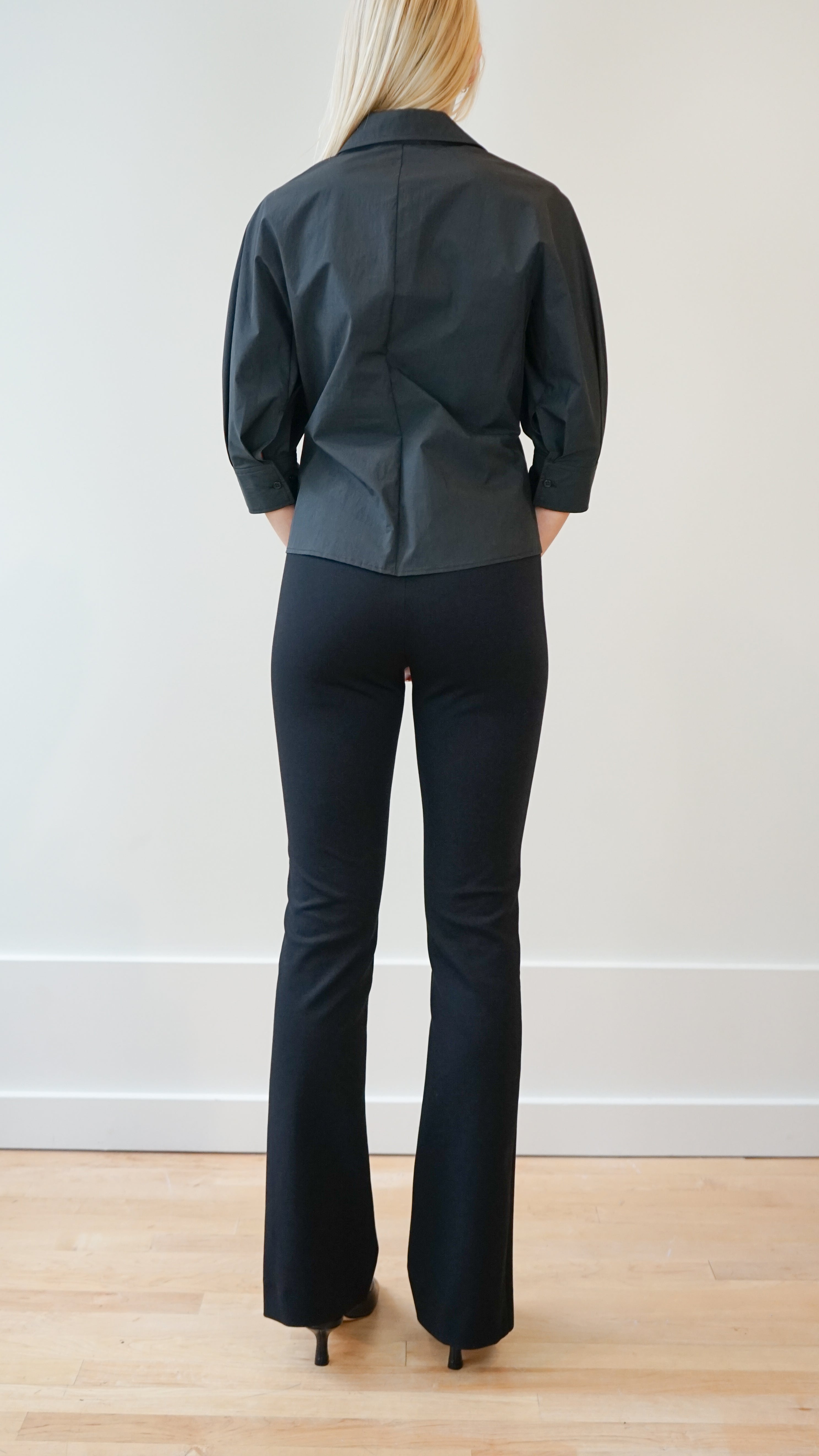 Odeeh Font Slit Pant in Black