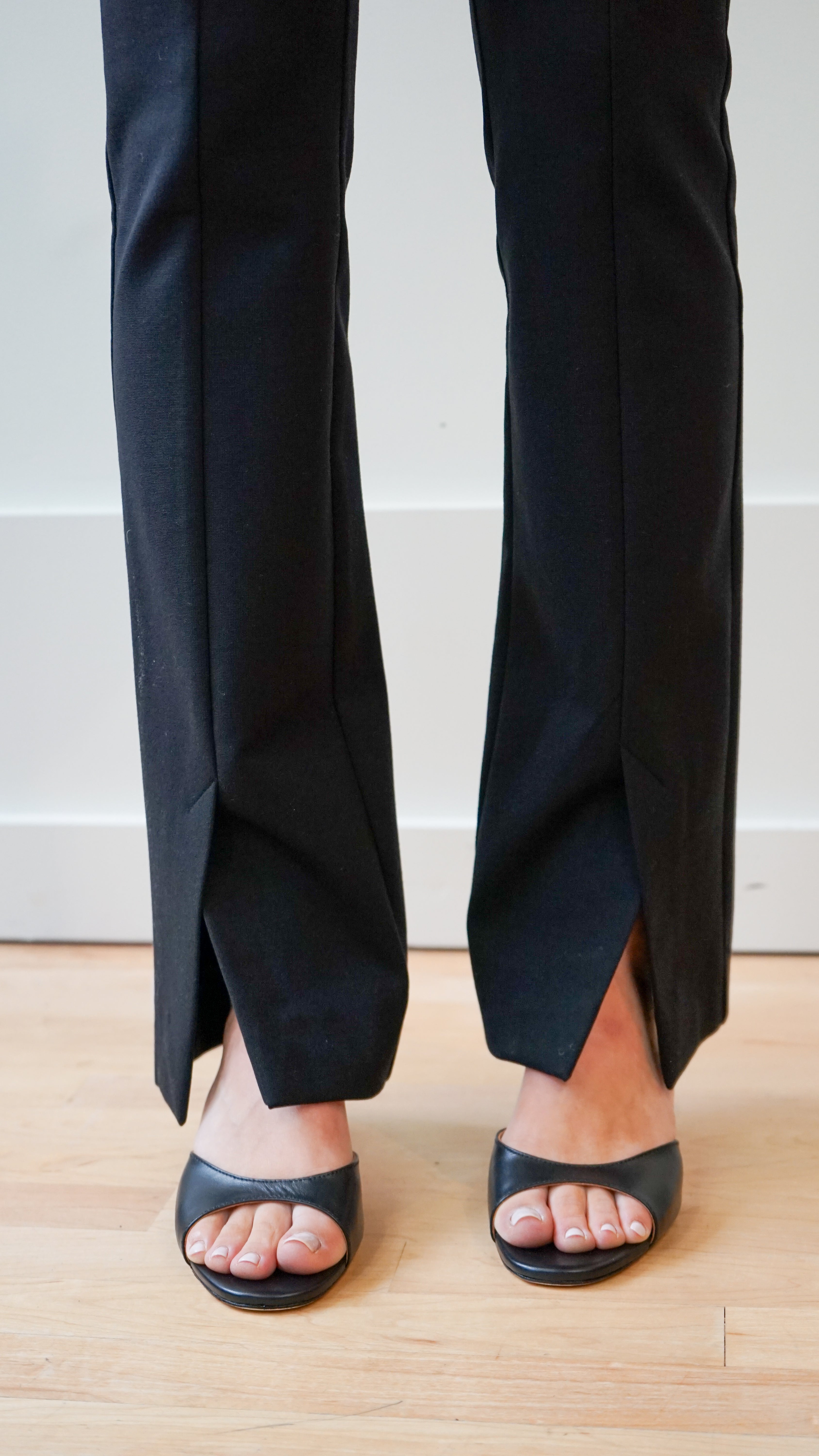 Odeeh Font Slit Pant in Black