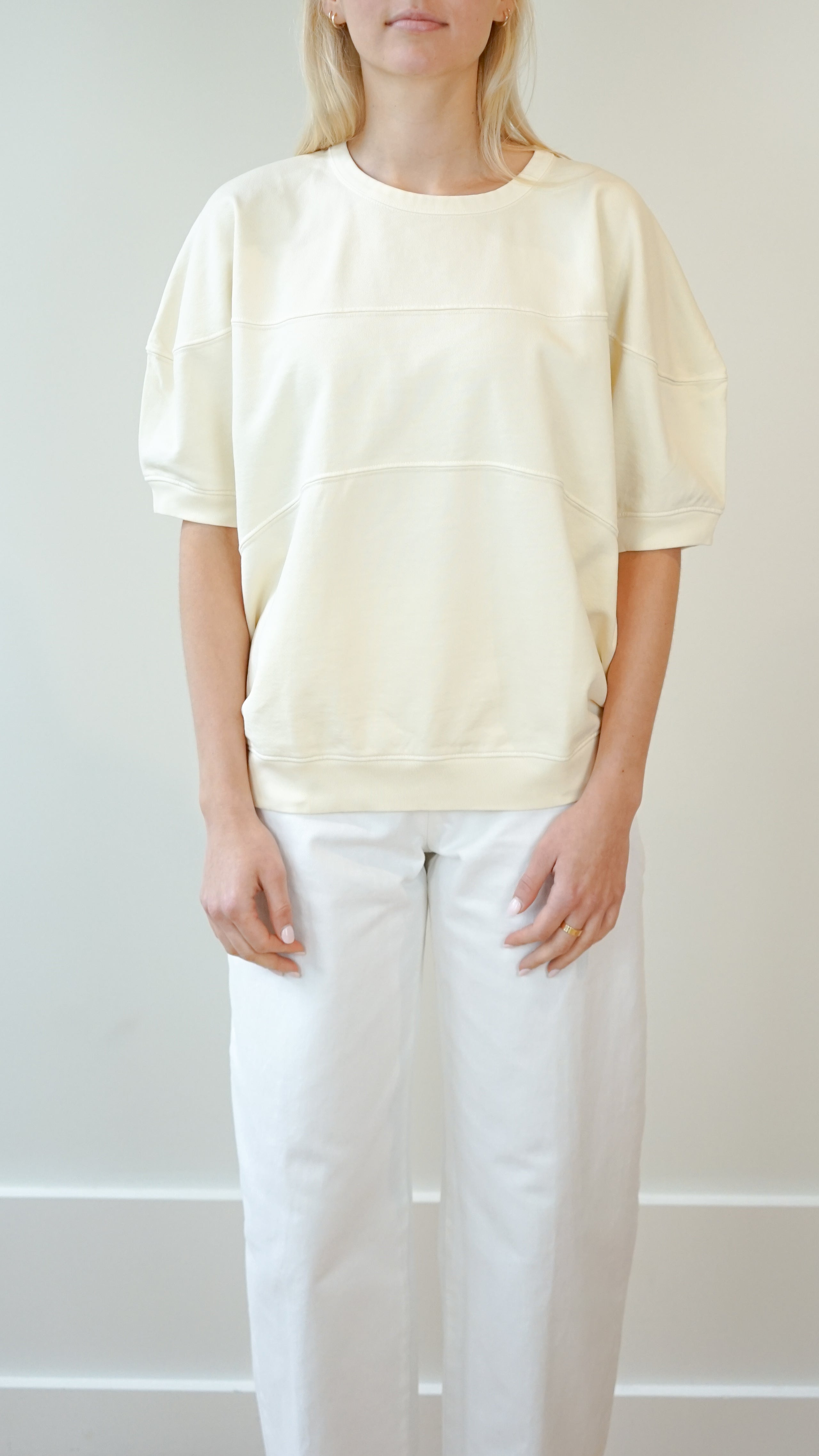 Rachel Comey Football Sweatshirt in Meringue