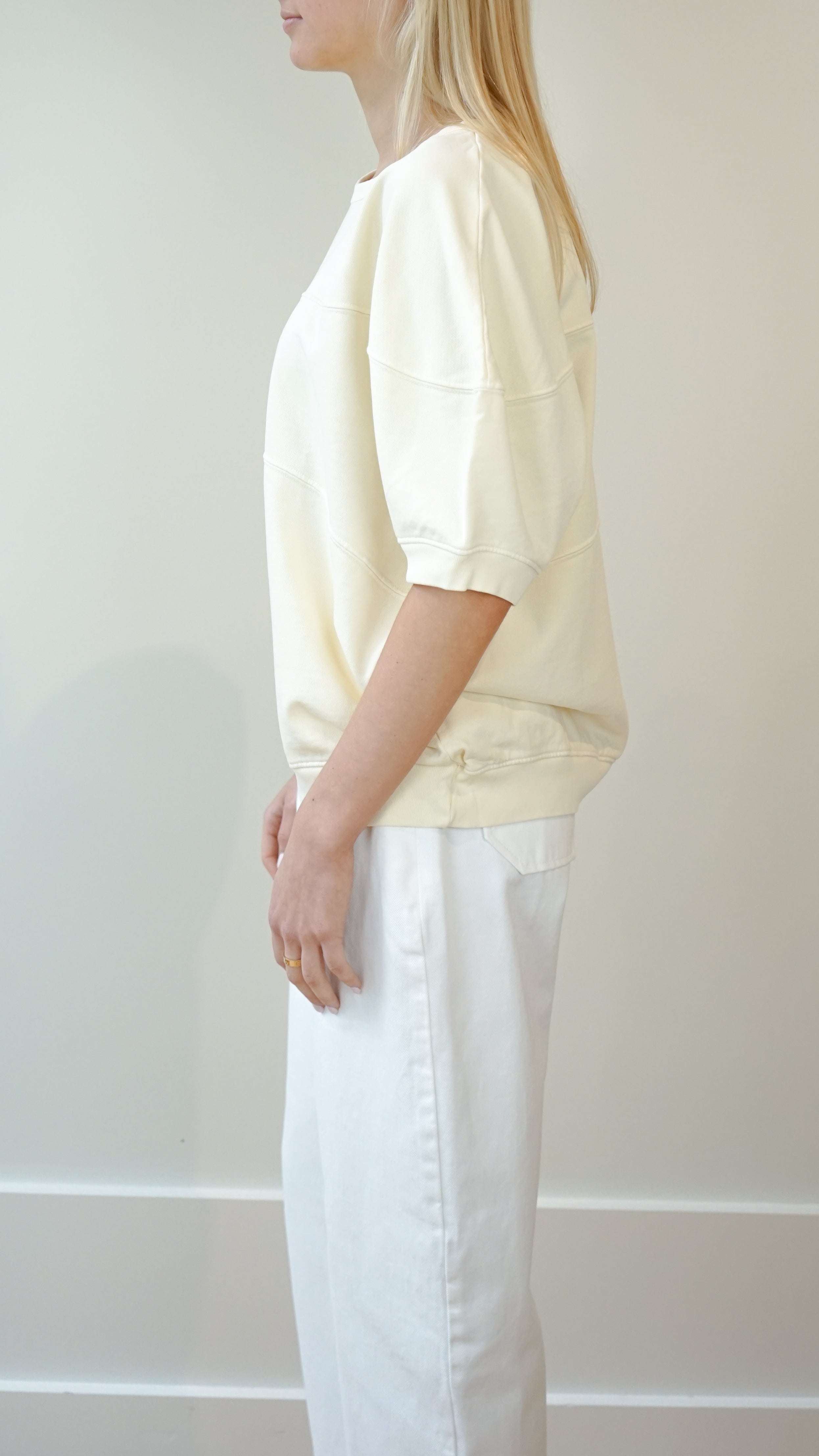 Rachel Comey Football Sweatshirt in Meringue