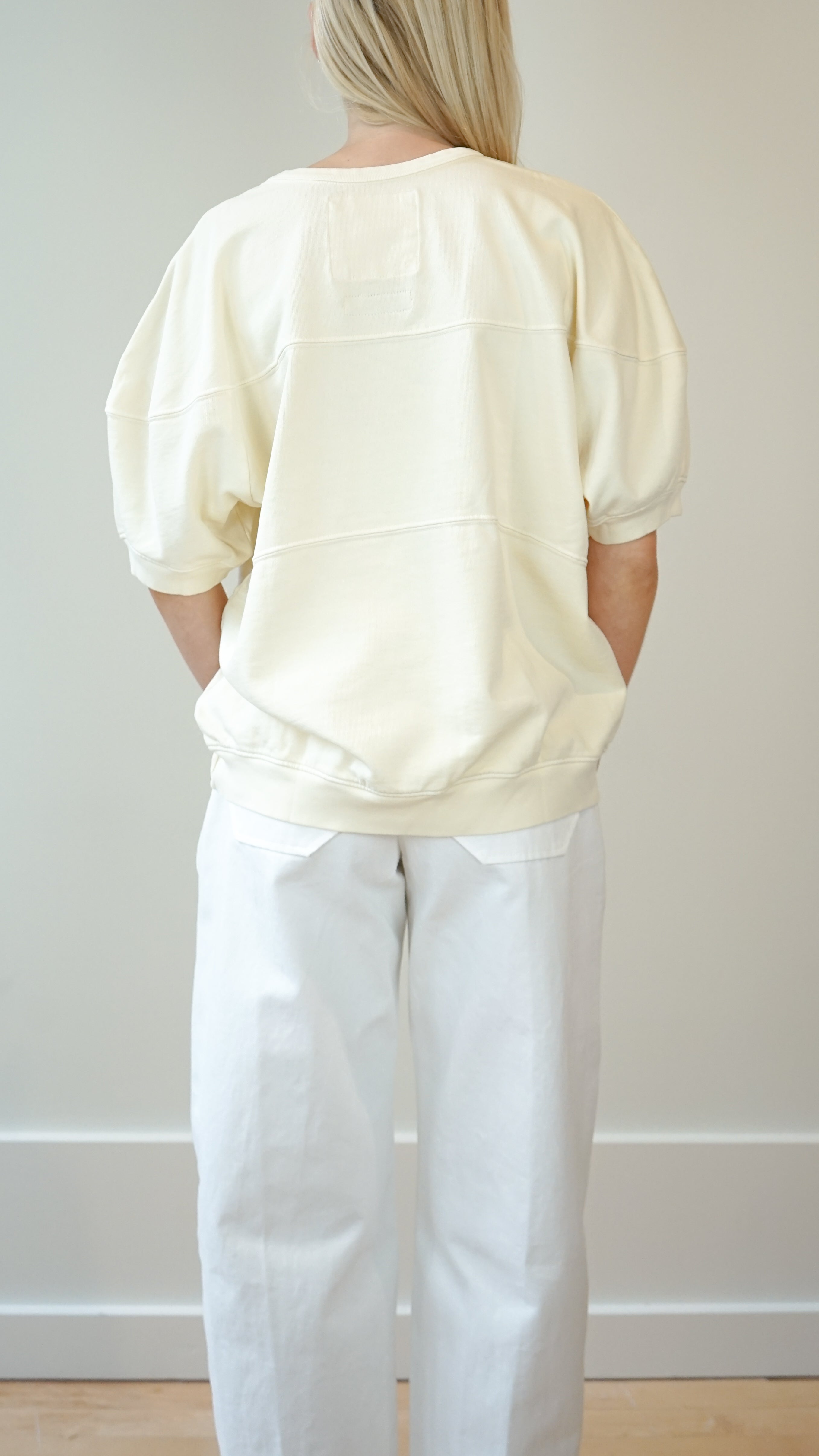 Rachel Comey Football Sweatshirt in Meringue