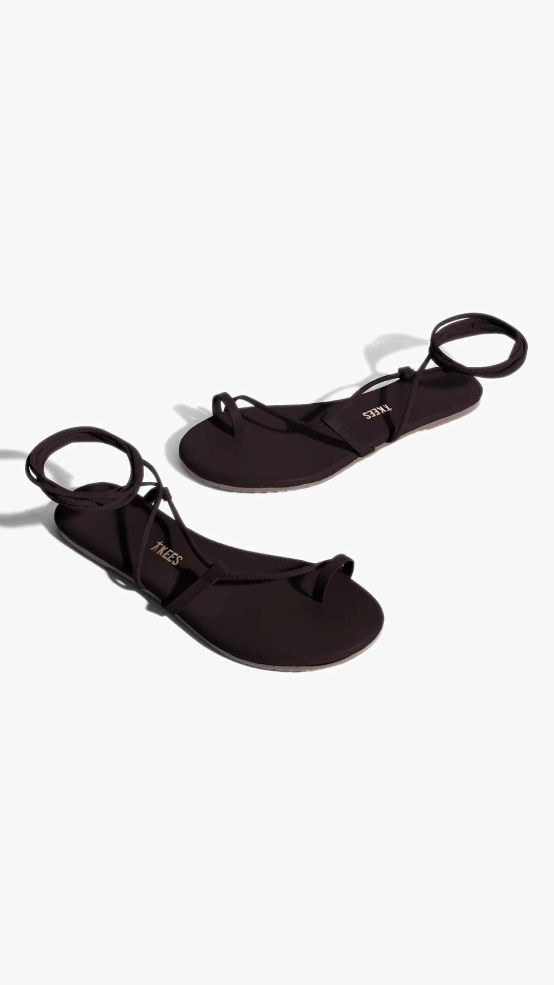 TKEES Jo Wrap Up Sandal in Black
