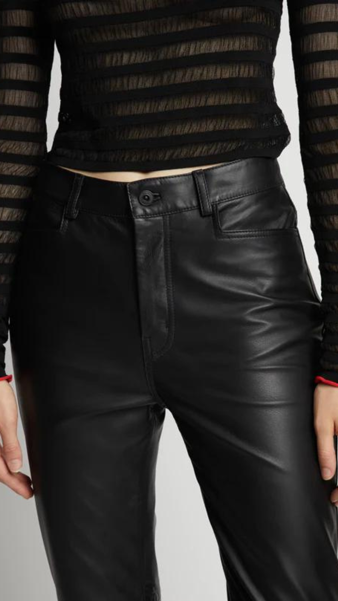 PSWL Lightweight Straight Leg Leather Pant