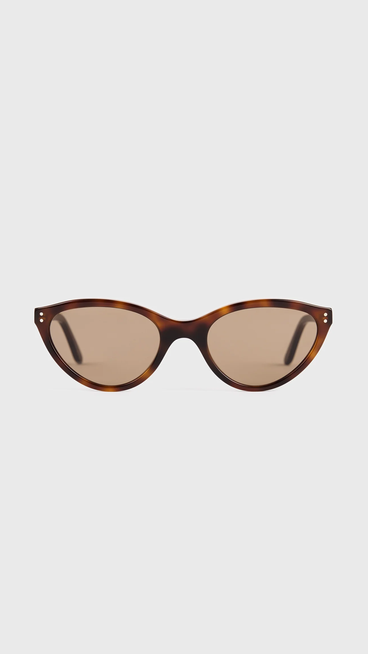 Toteme Cateye Sunglasses in Dark Havana