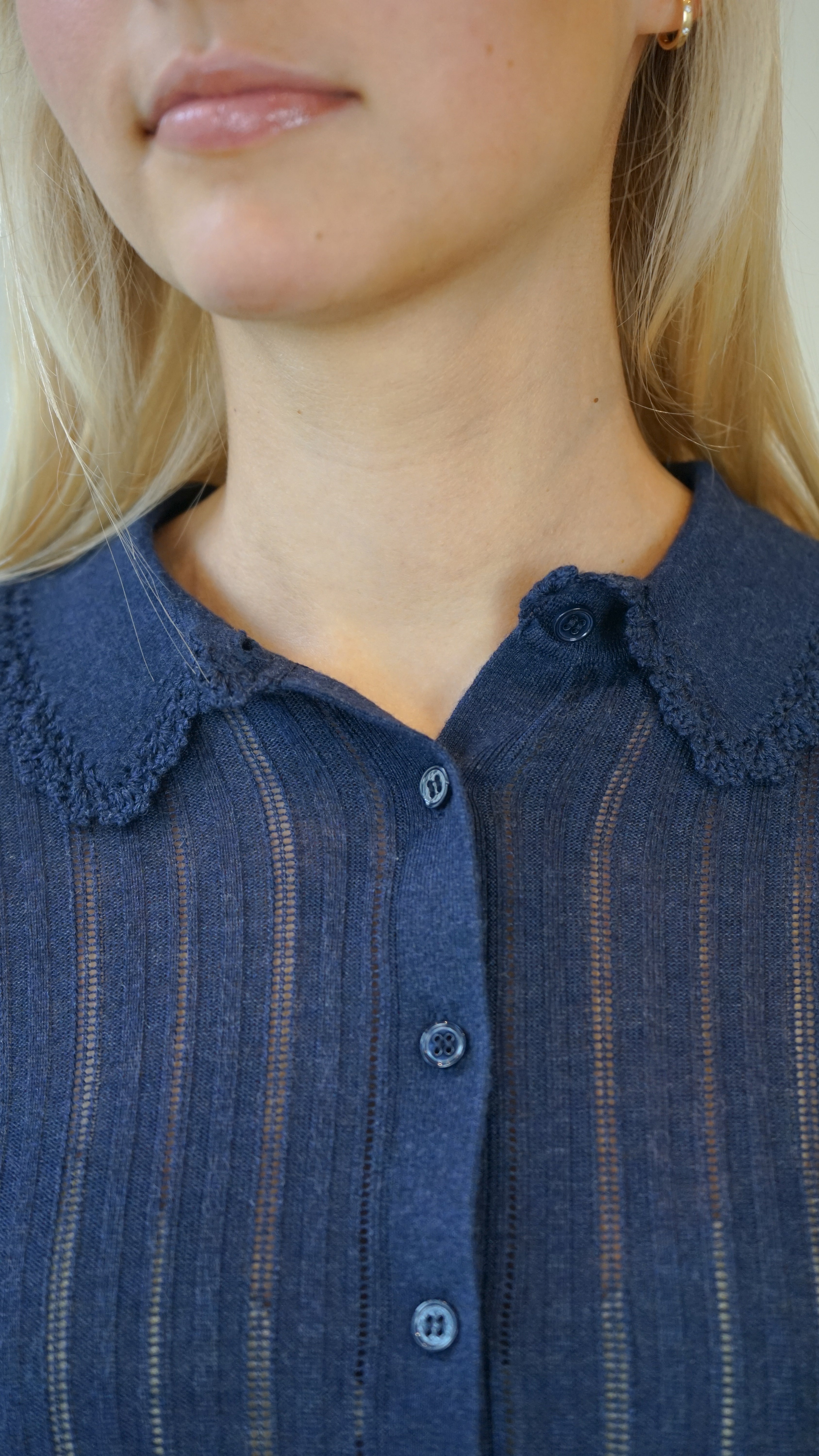 Ulla Johnson Lottie Knit Cardigan in Midnight