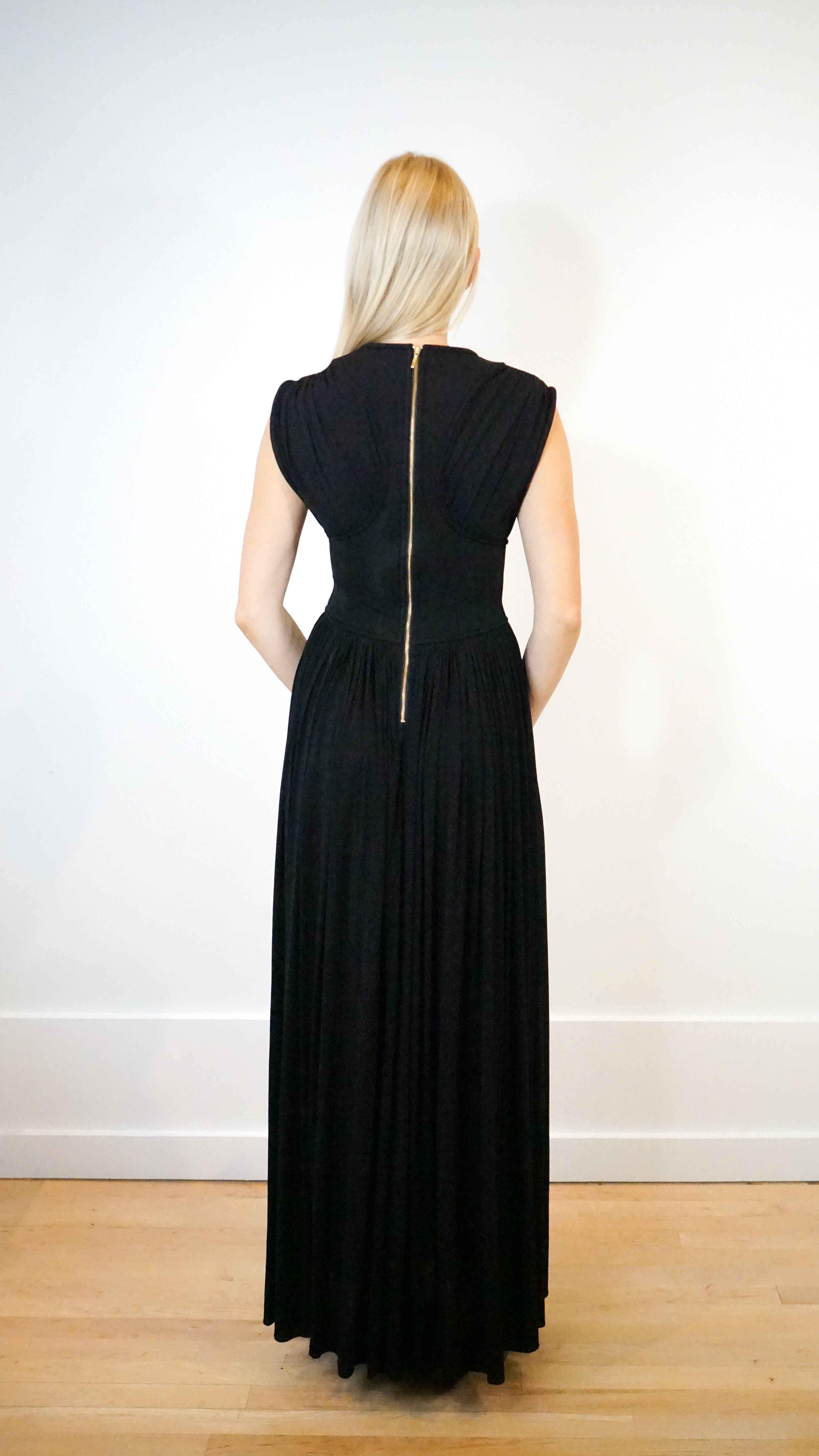 Zimmermann Hypnotic Column Dress in Black