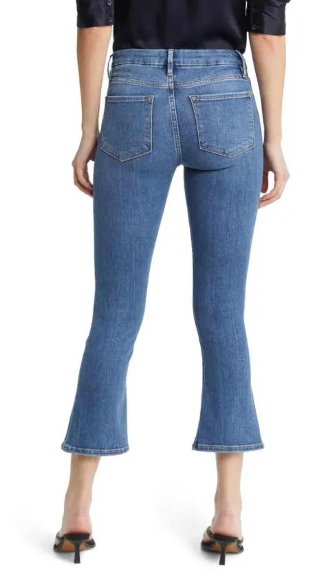 Frame Le Crop Mini Boot Jean in Samson