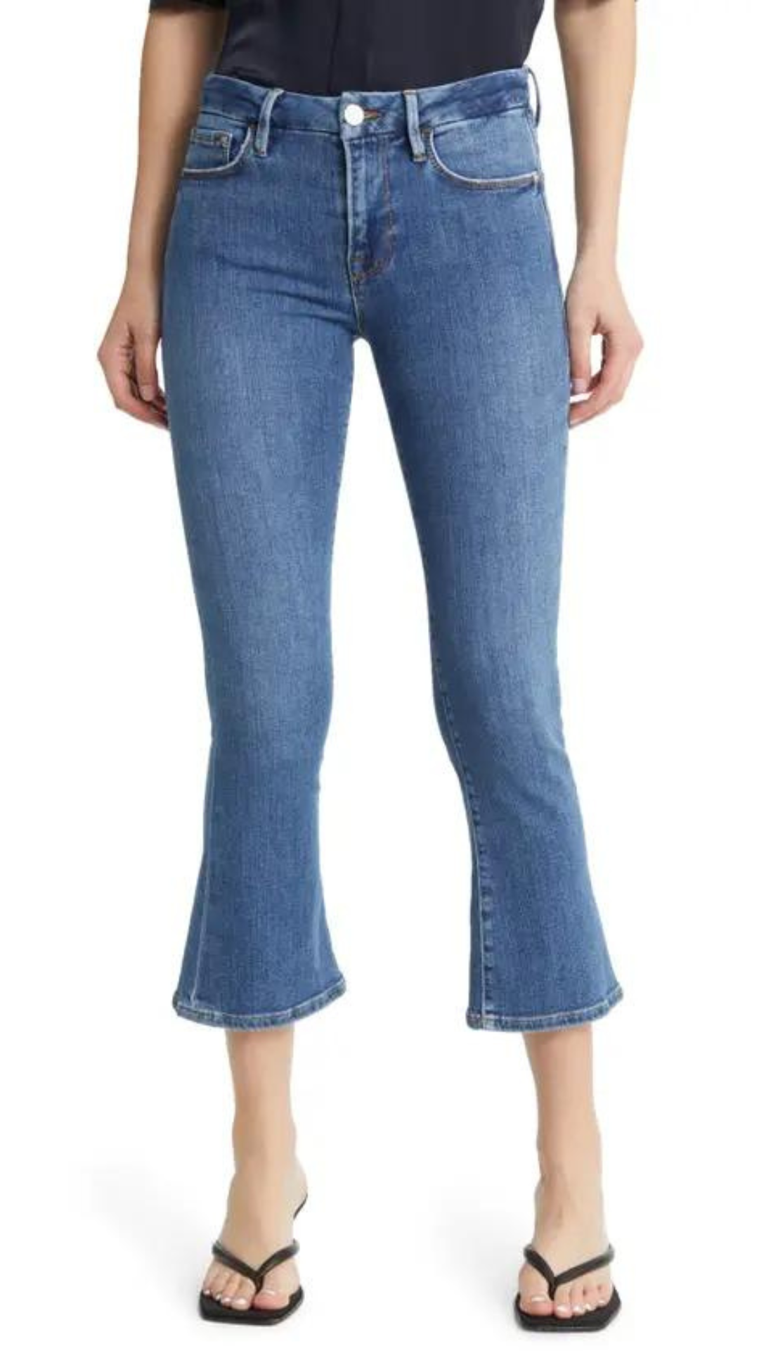 Frame Le Crop Mini Boot Jean in Samson