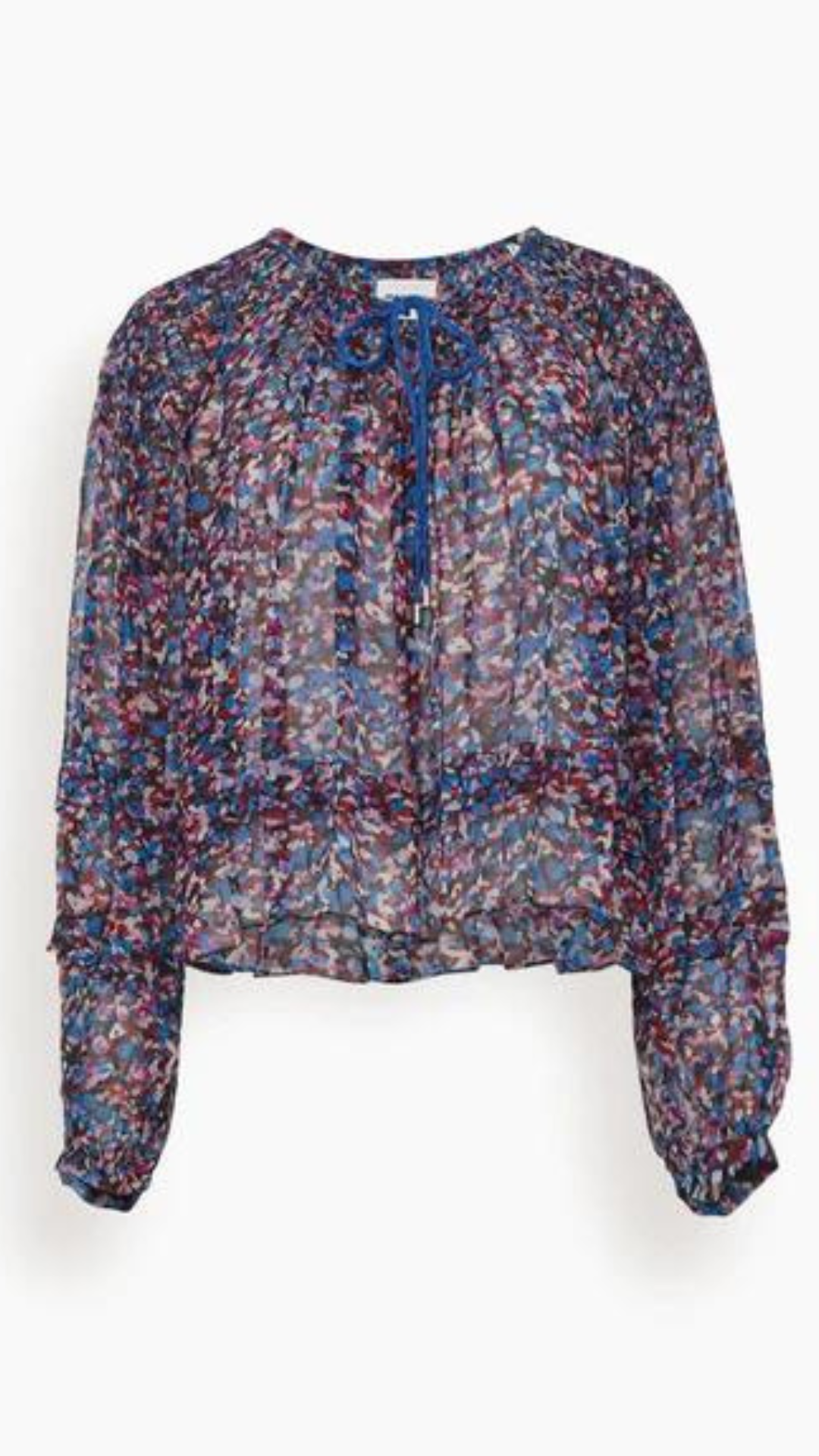 Isabel Marant Etoile Felipa Printed Chiffon Top