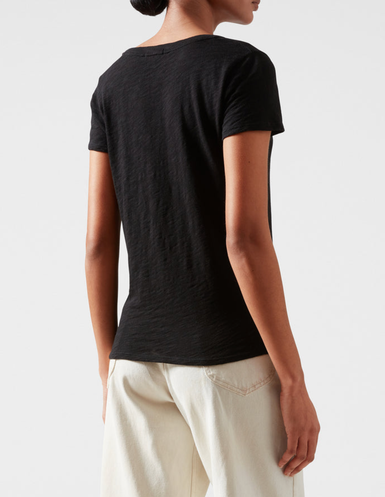ATM Slub Jersey Short Sleeve V-Neck Tee