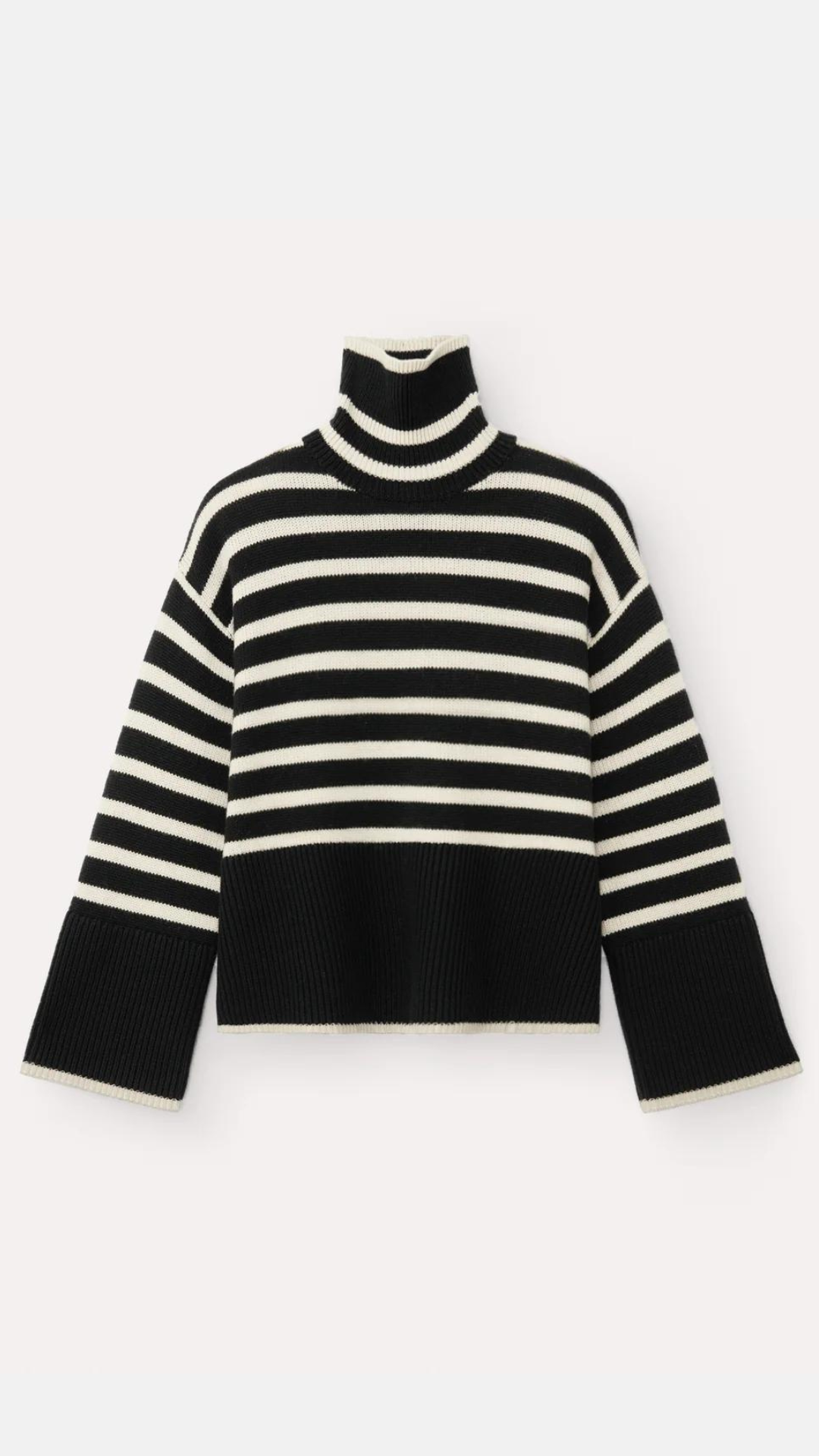 Toteme Signature Stripe Turtleneck Sweater