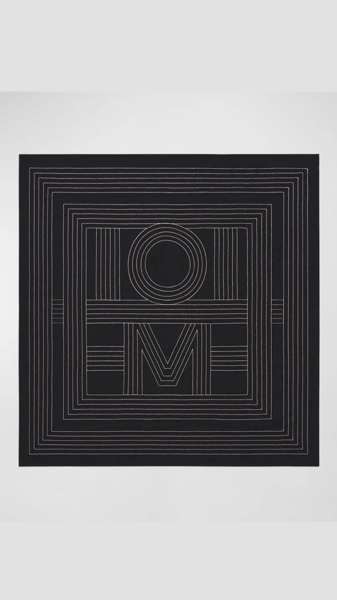 TOTEME Striped Monogram Silk Scarf