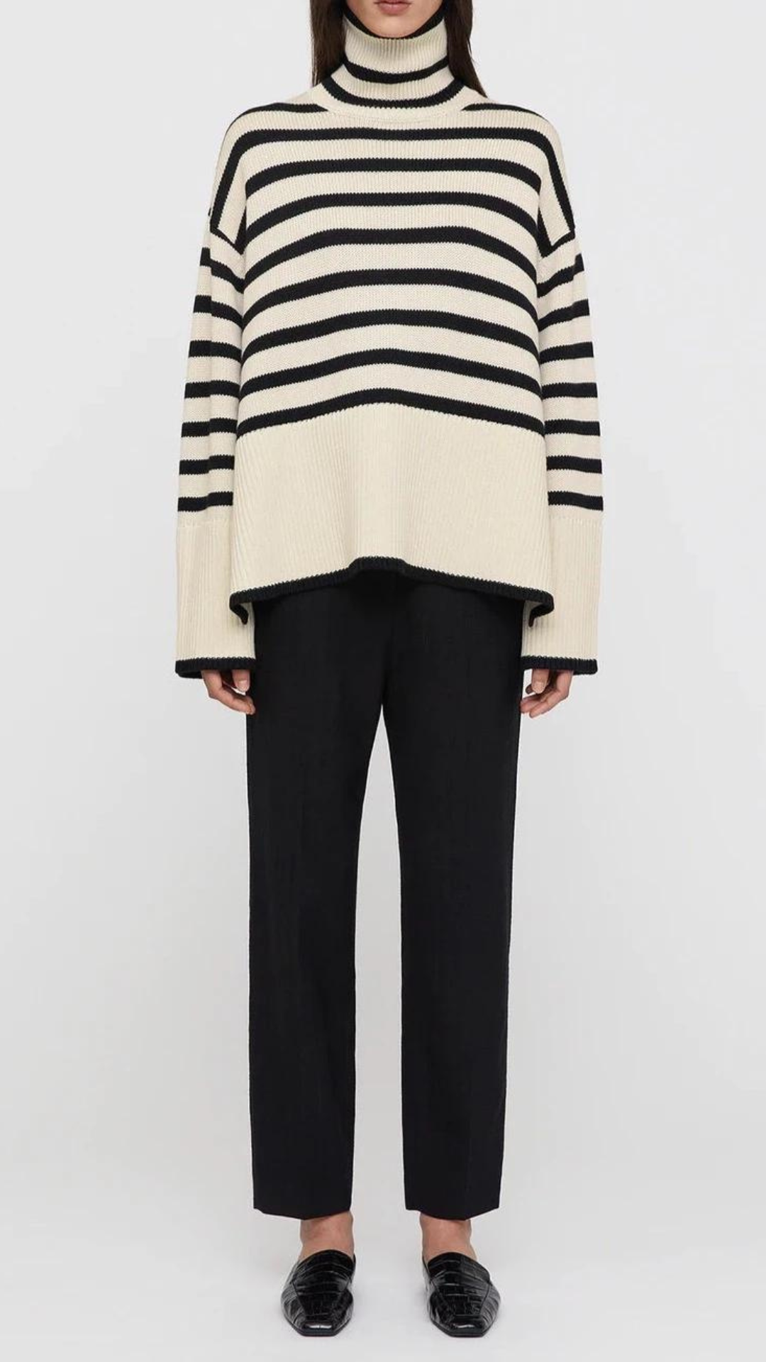 Toteme Signature Stripe Turtleneck Sweater