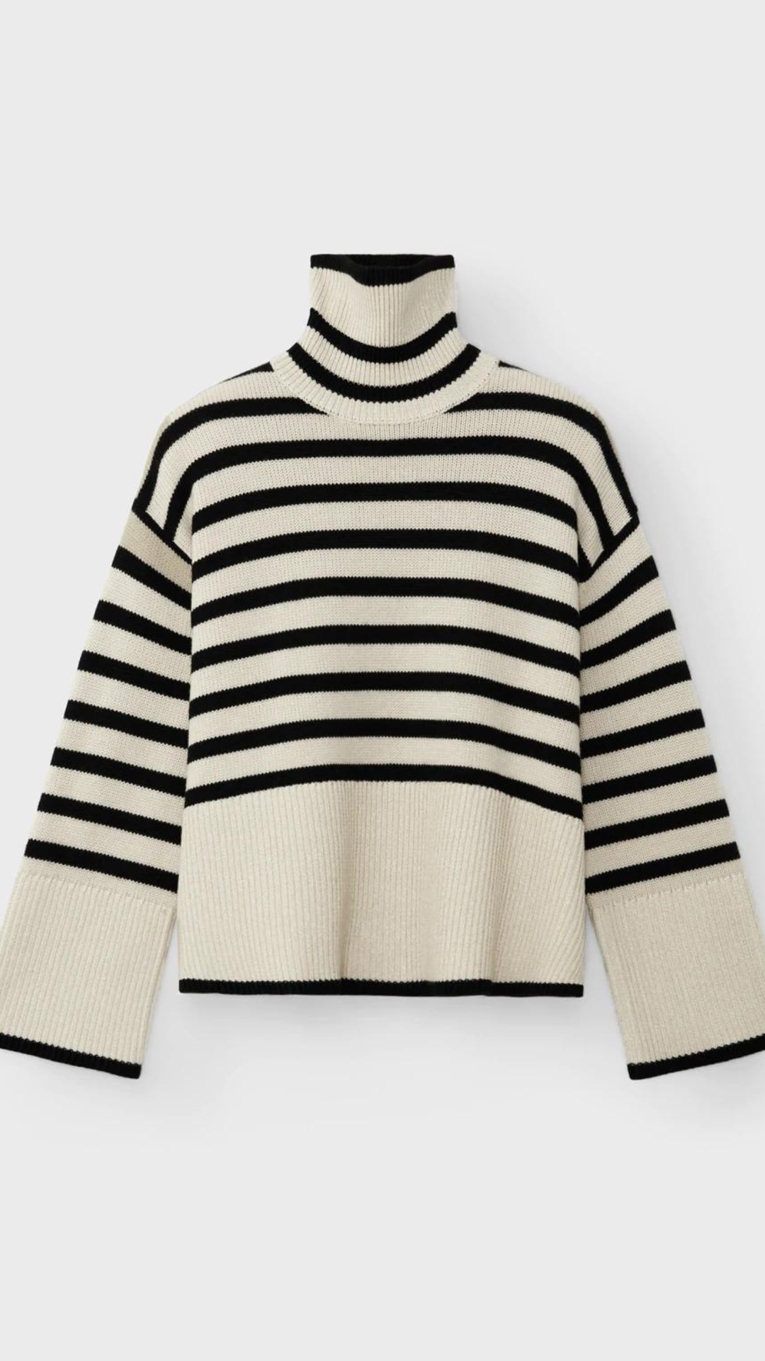 Toteme Signature Stripe Turtleneck Sweater
