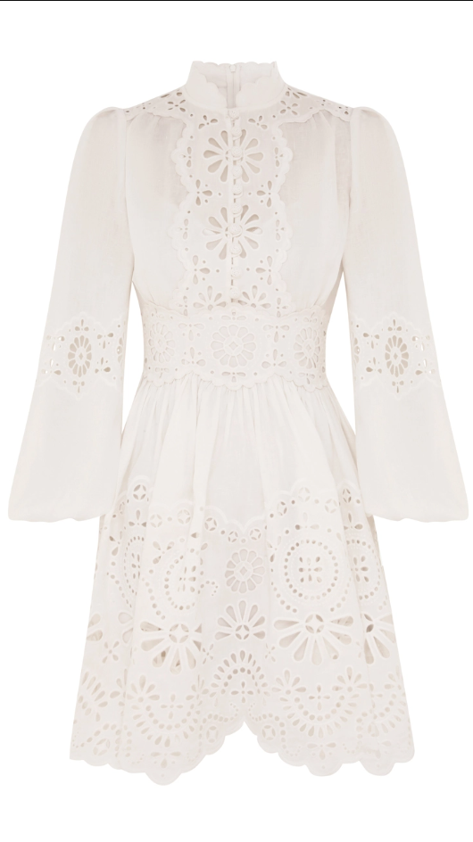 Zimmermann Acacia Broderie Mini Dress