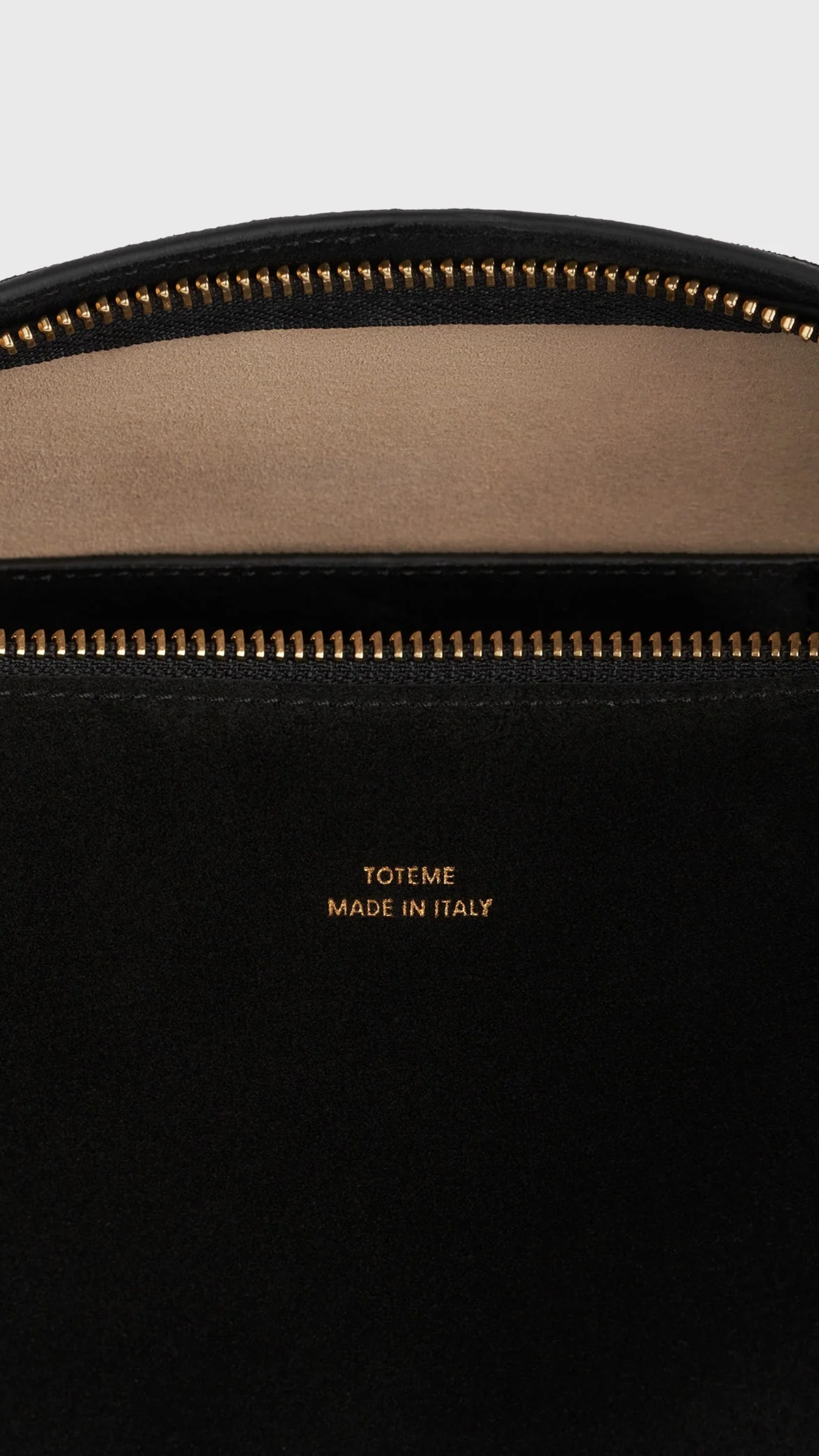 Toteme Suede Scoop Clutch in Black