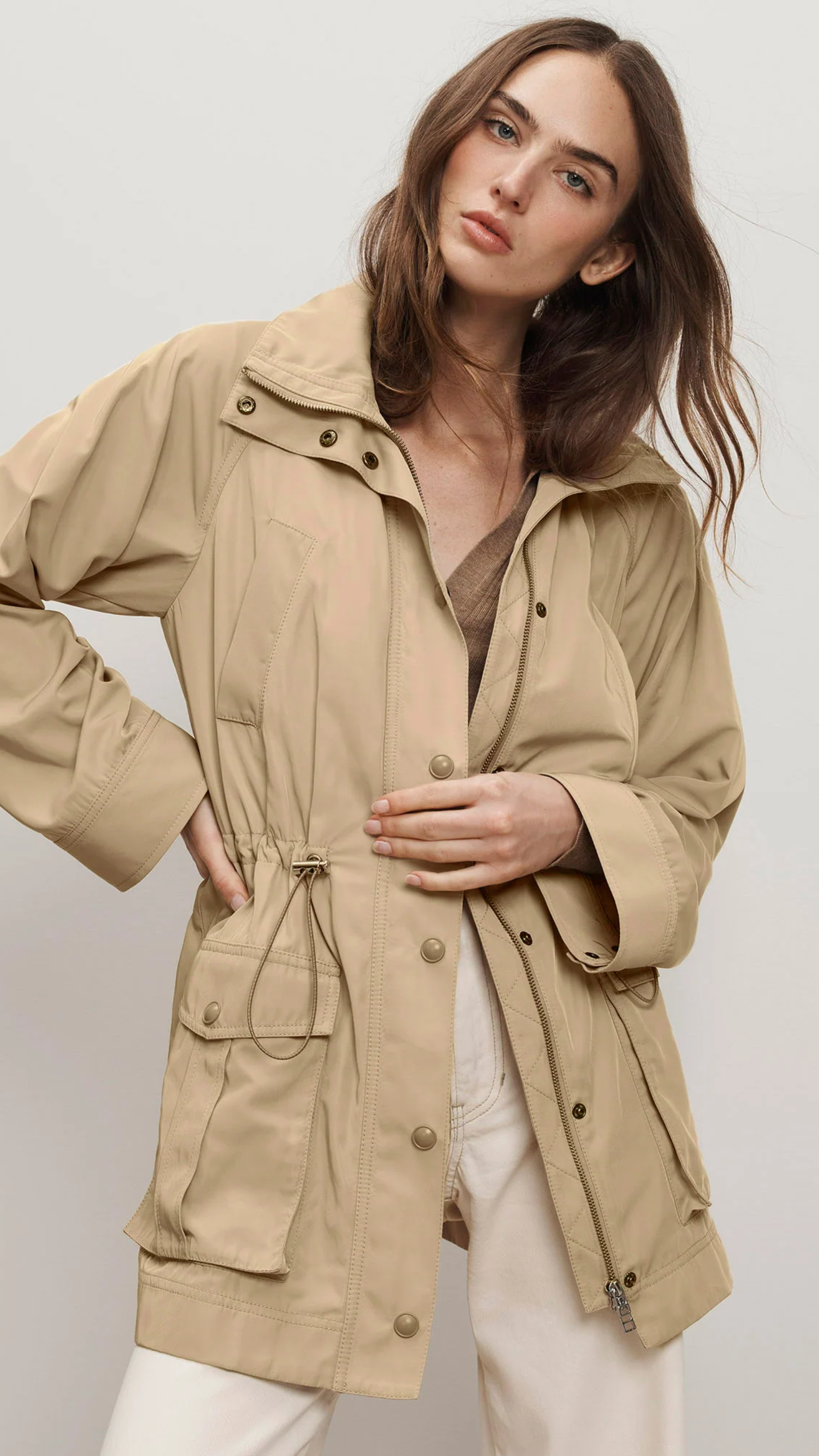 Veronica Beard Arnault Jacket in Sand