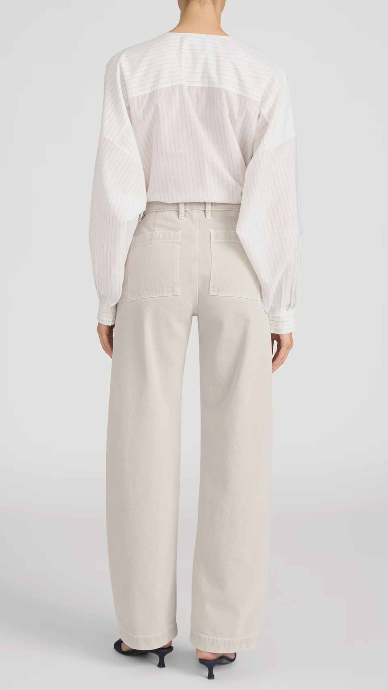 Frame The Bow Cargo Jean in Flax