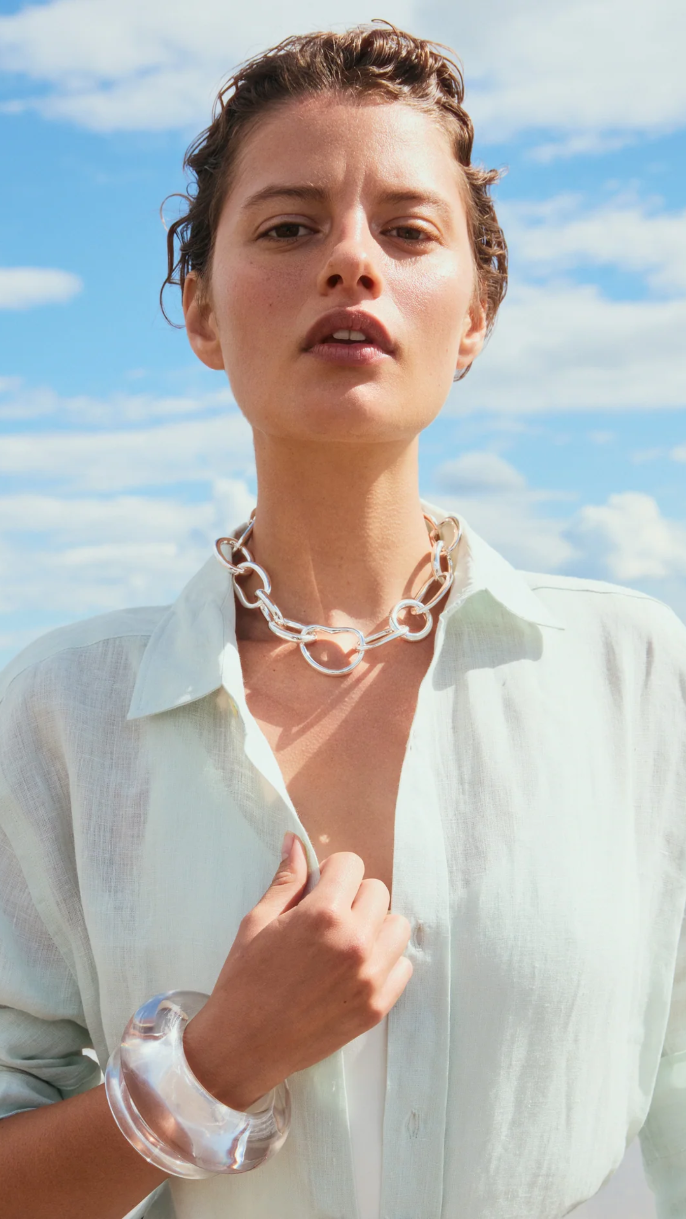 Lizzie Fortunato Porto Chain in Silver