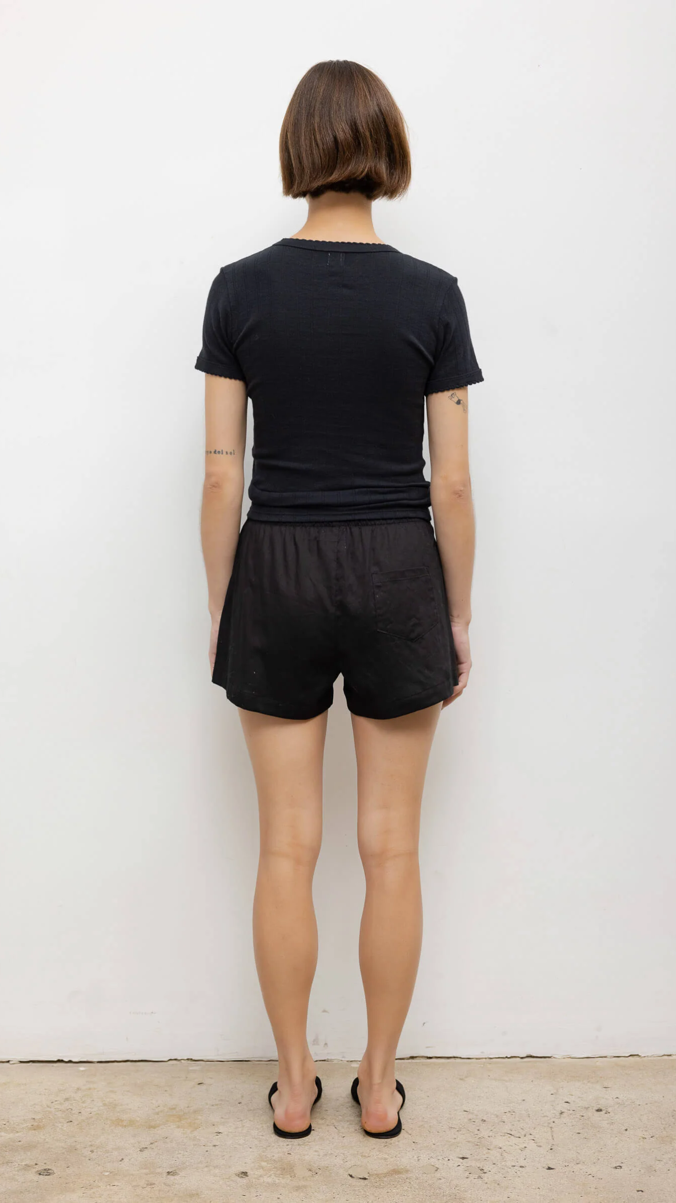 LESET Pointelle Slim Fit Tee