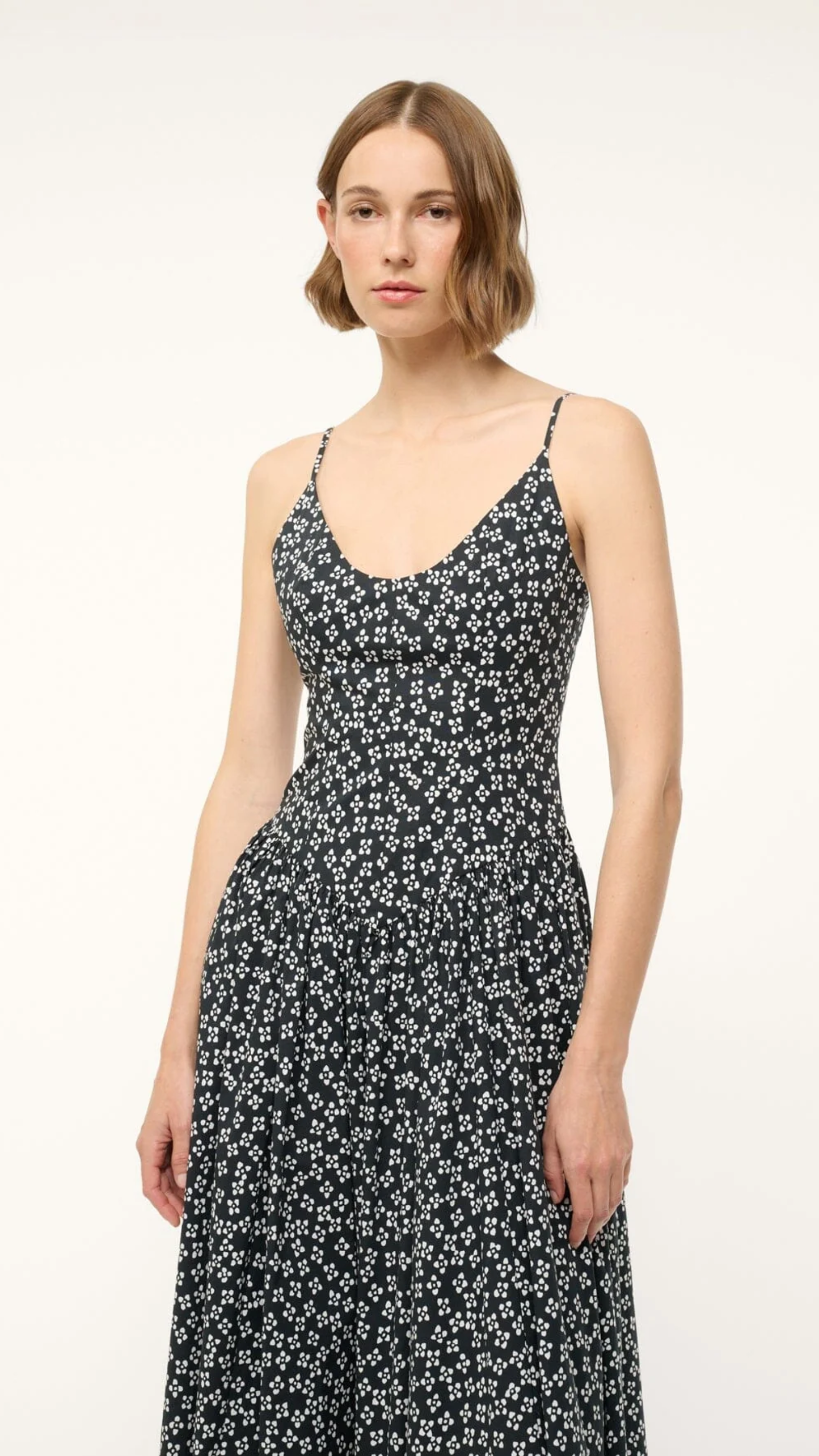 Staud Dena Dress in Woodblock Floral