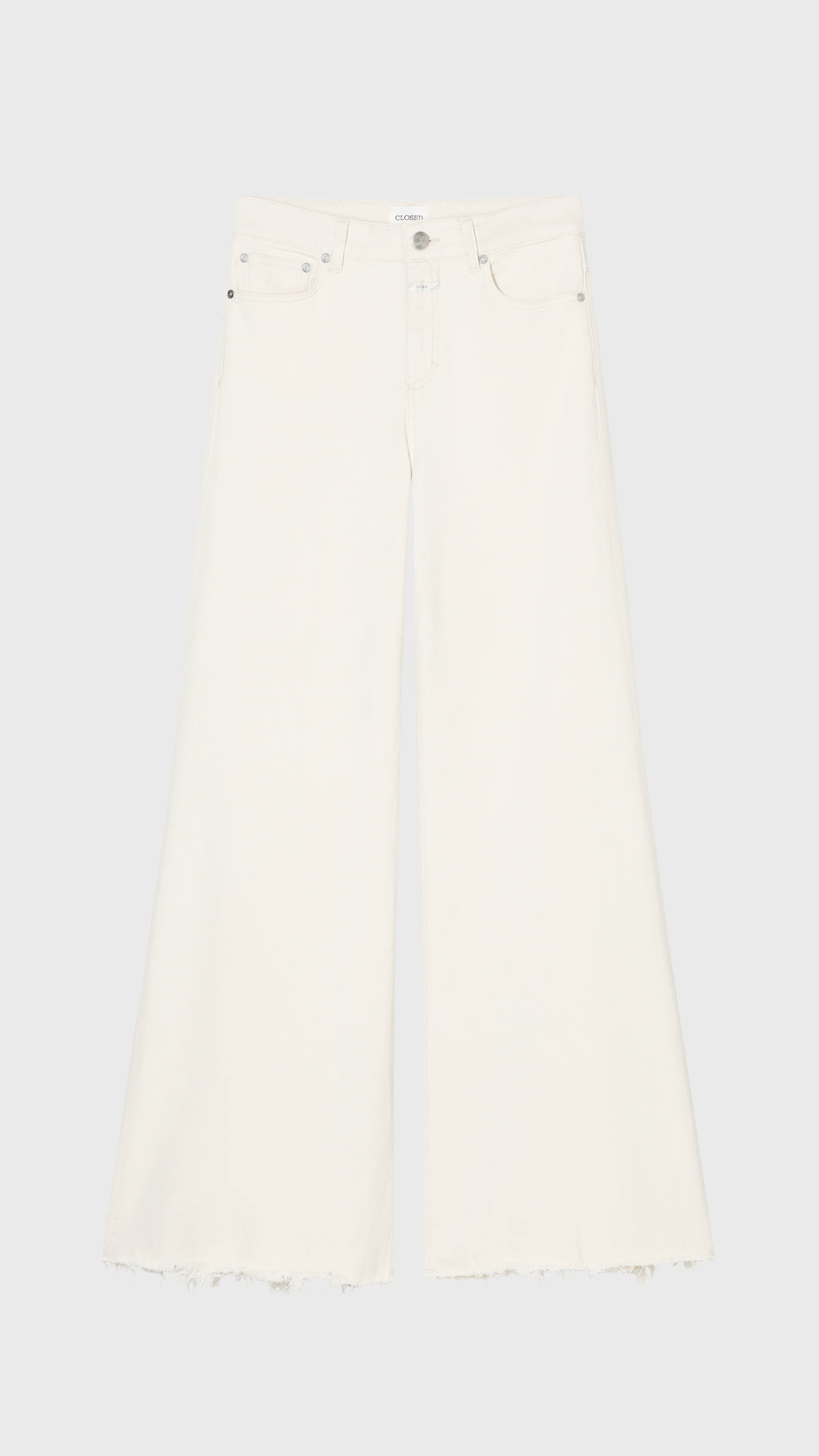 Closed Glow-up Wide Jean in Ivory