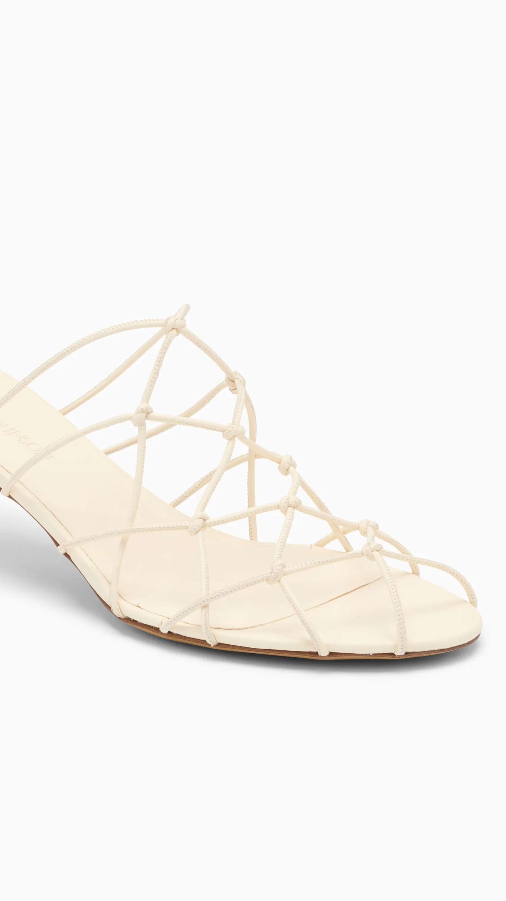 Ulla Johnson Colette Kitten Heel Sandal in Pearl