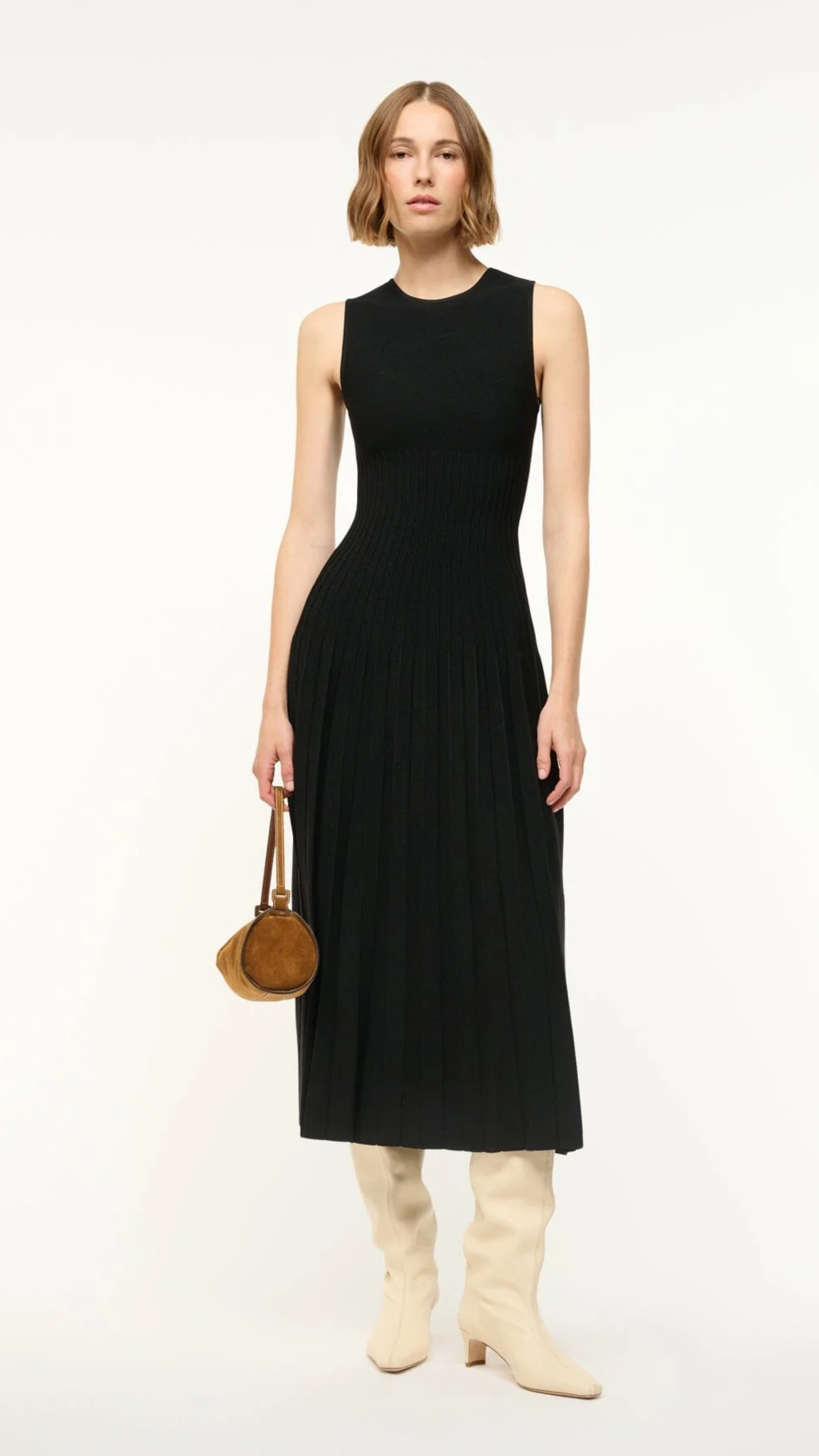 Staud Elyse Dress in Black