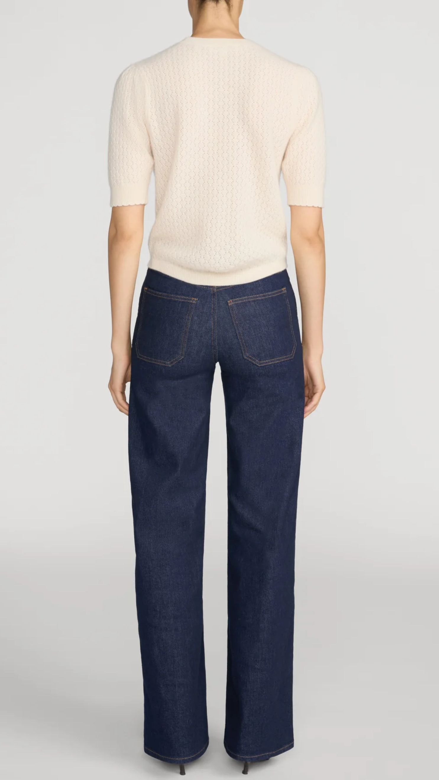 Frame Le Slim Palazzo Pintuck Pocket Jean in Rinse