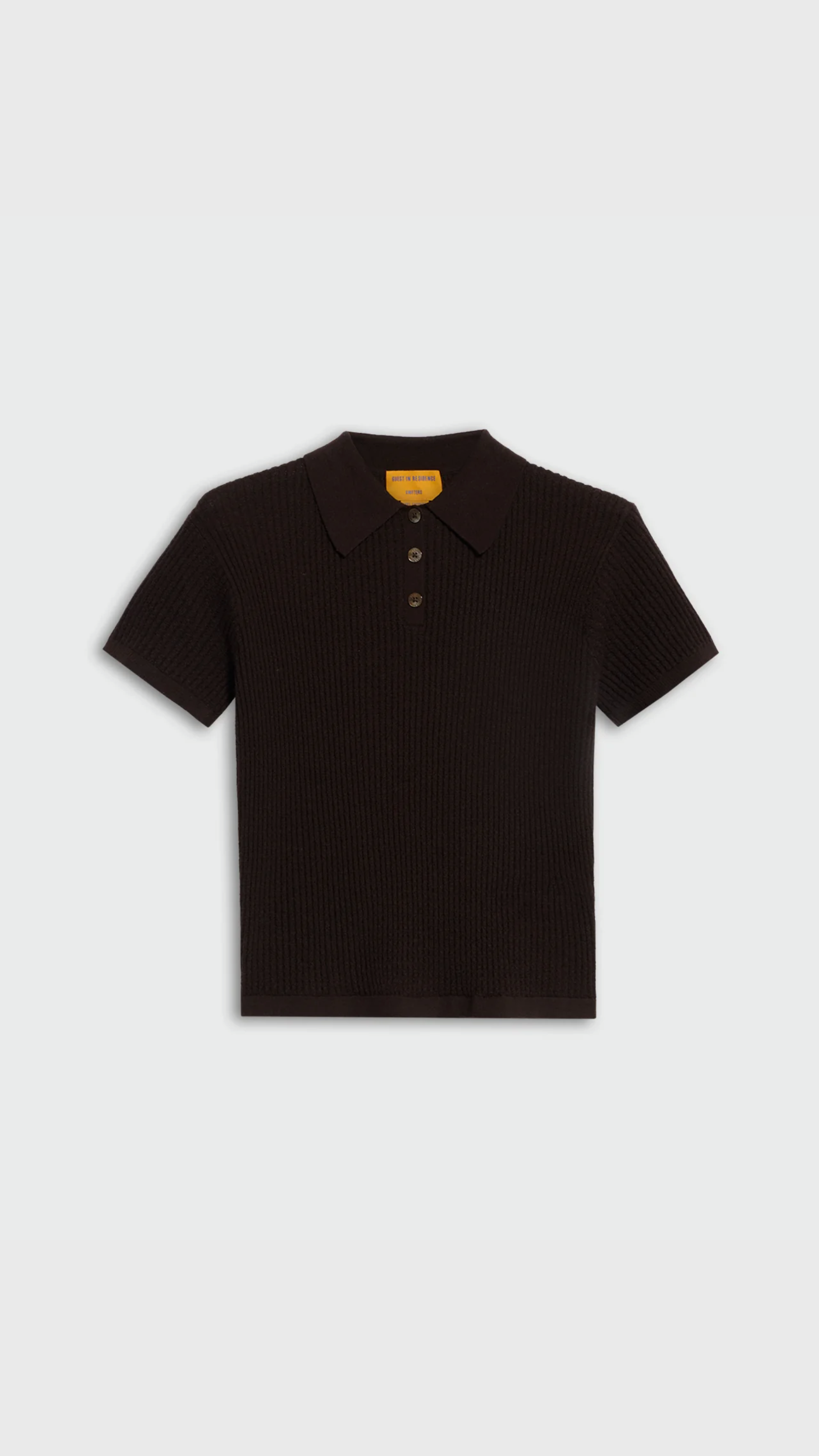 Guest in Residence Shrunken Polo in Burnt Cocoa