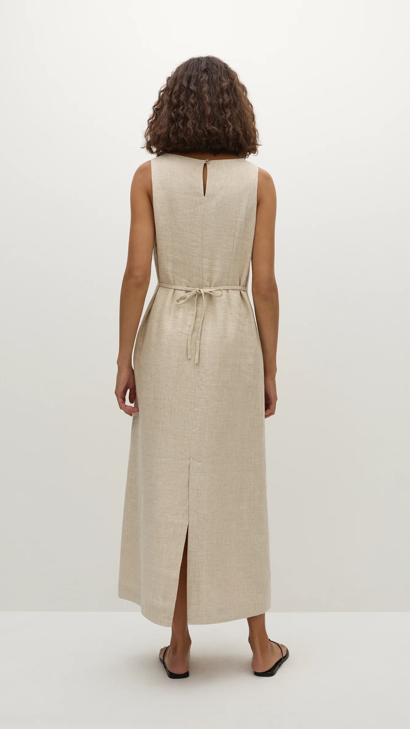 Faithfull Taylor Midi Dress in Natural
