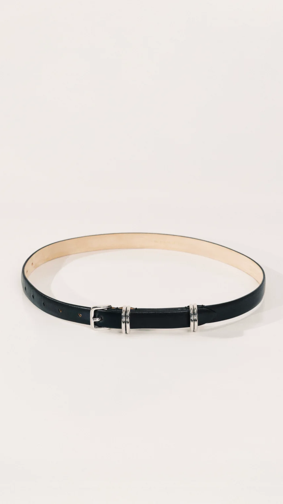 Dehanche Constance Belt in Black Silver