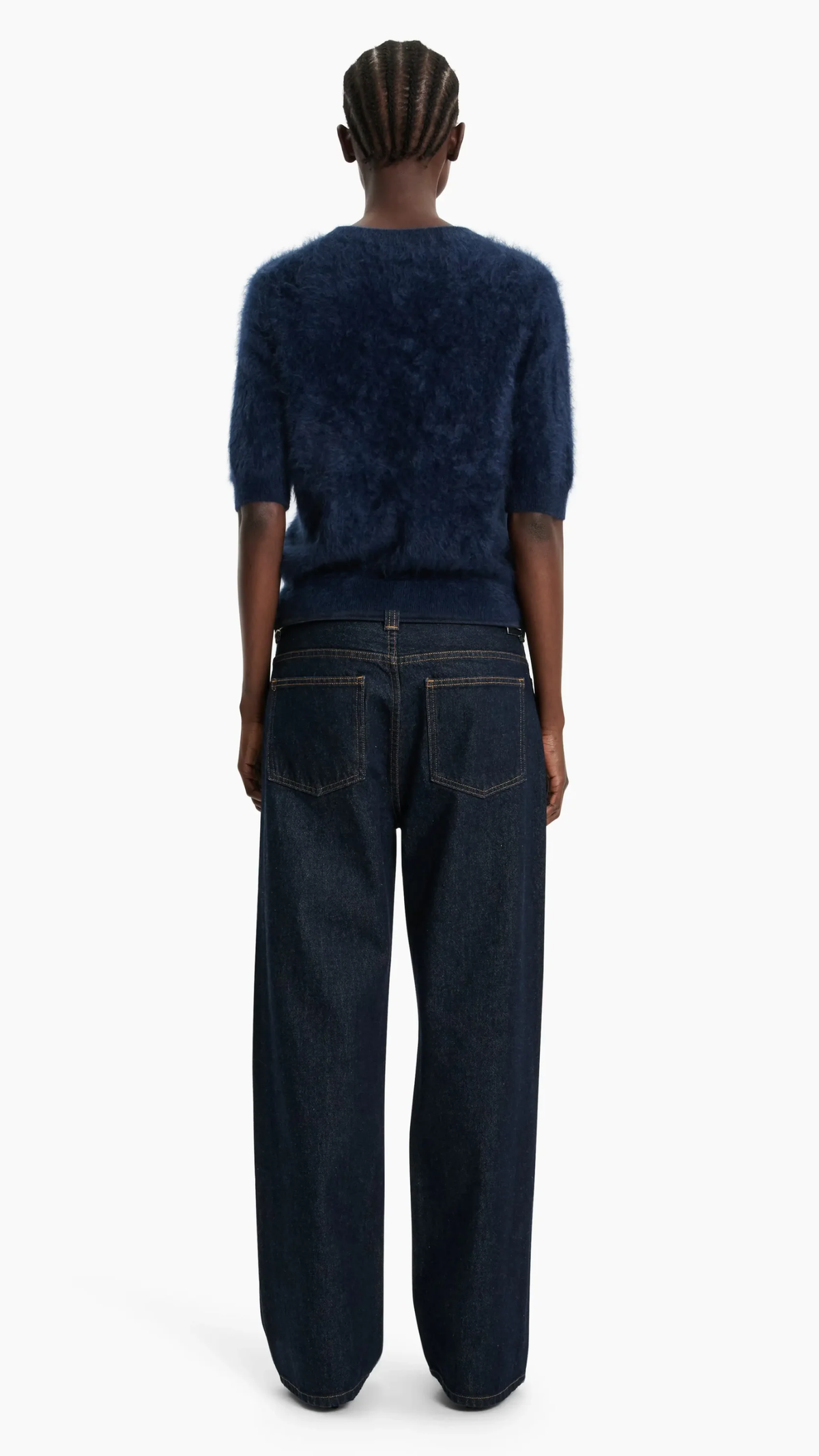Arch 4 Toulon Brushed Cashmere Sweater in Navy