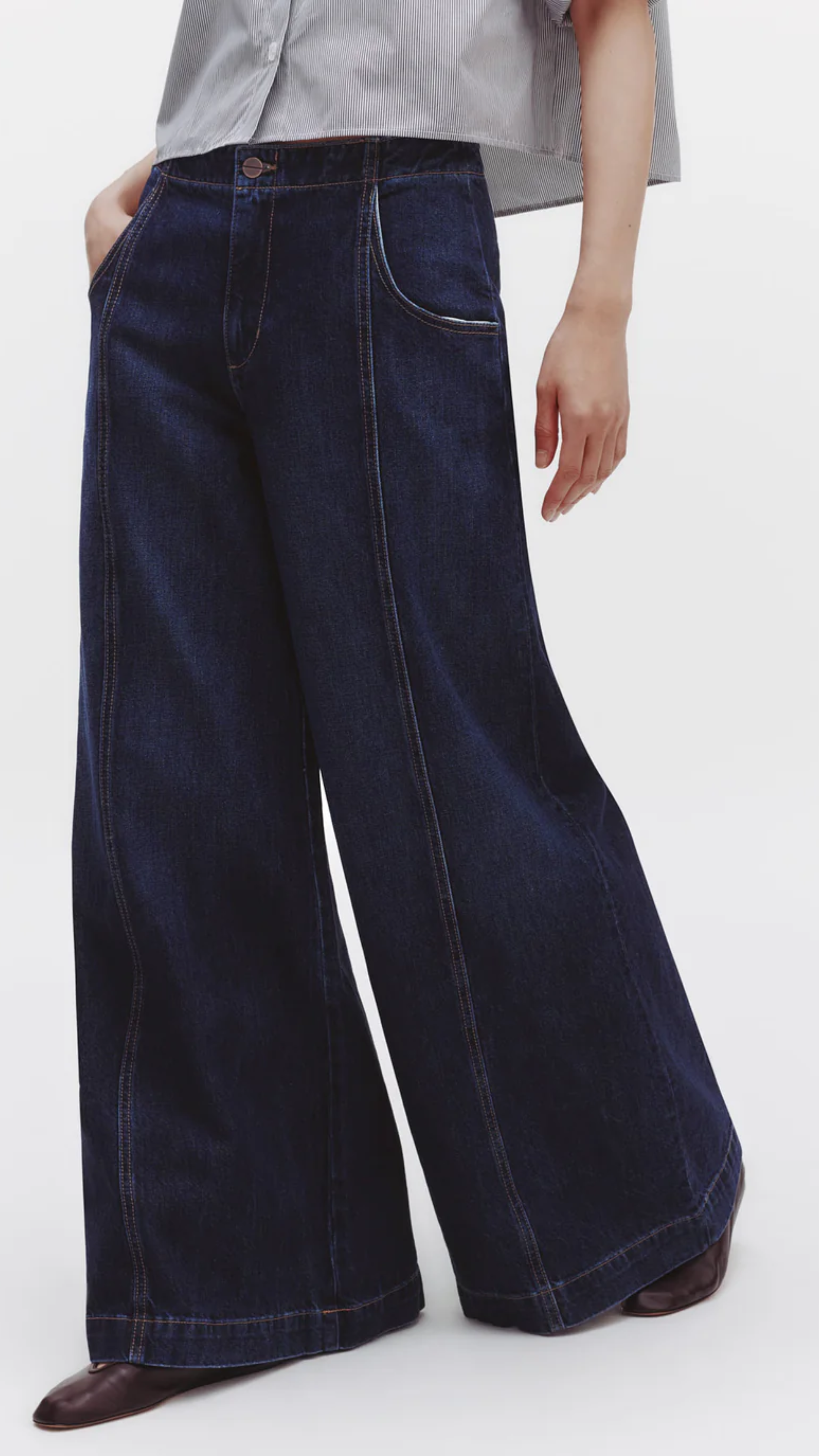 TWP Dancing In The Dark Denim in Dark Wash