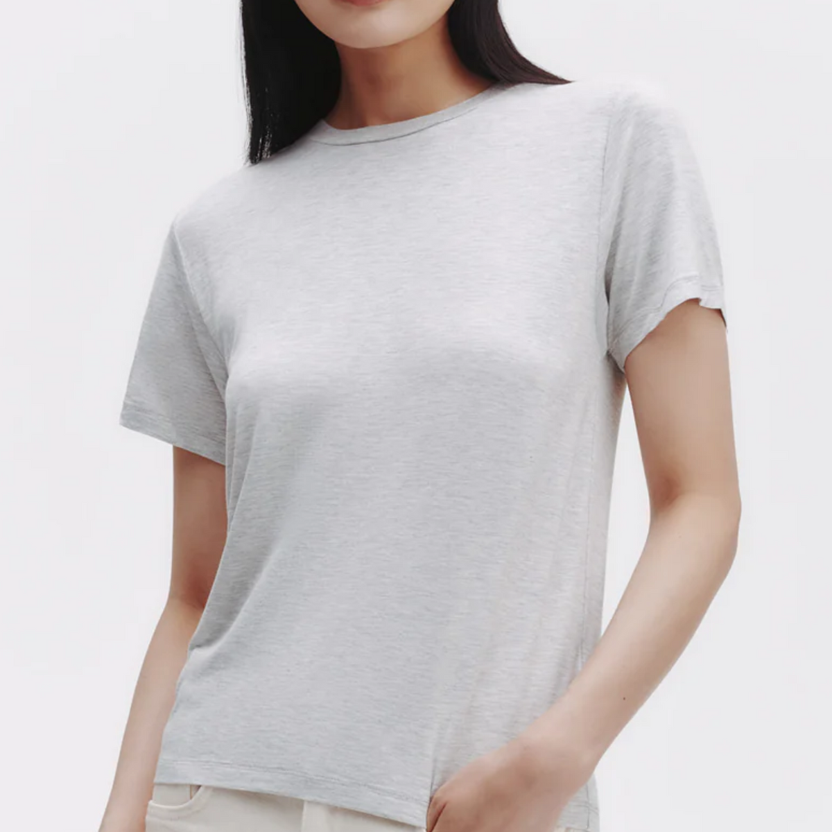 TWP His Tee in Light Heather Grey