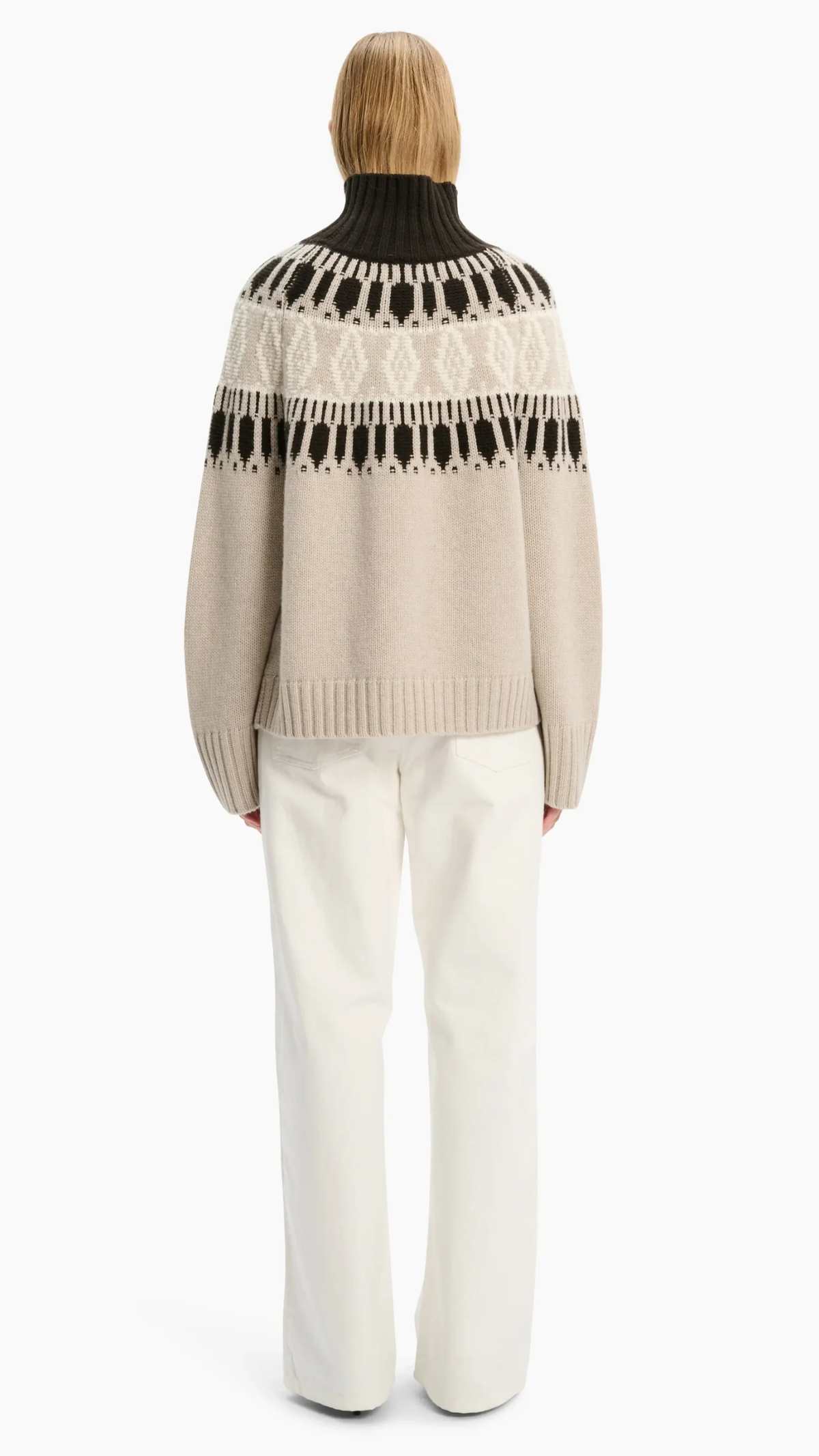 Arch 4 Whistler Sweater in Ivory, Chai & Brown Wood
