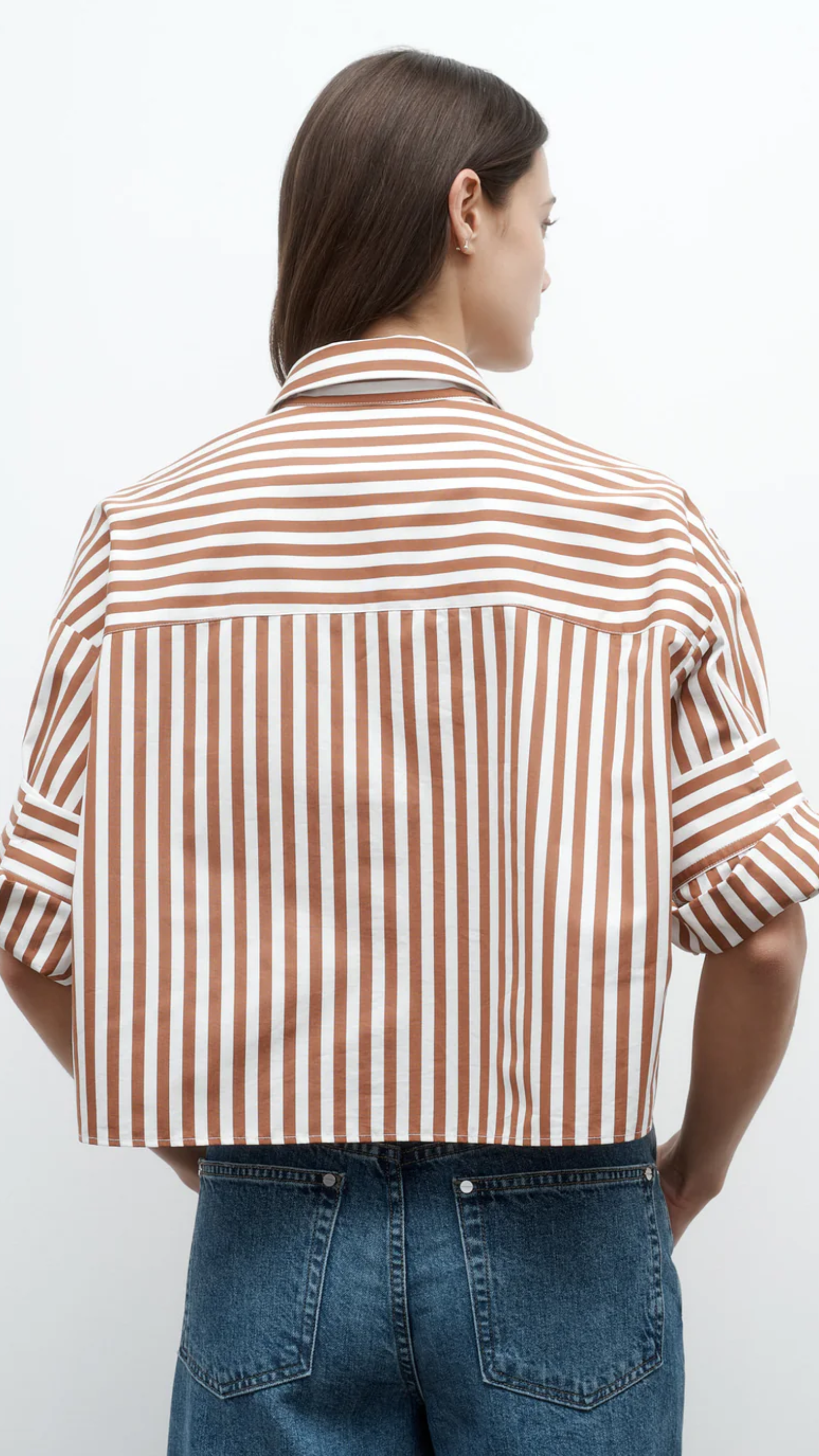 TWP Next Ex Top in Ivory Cognac