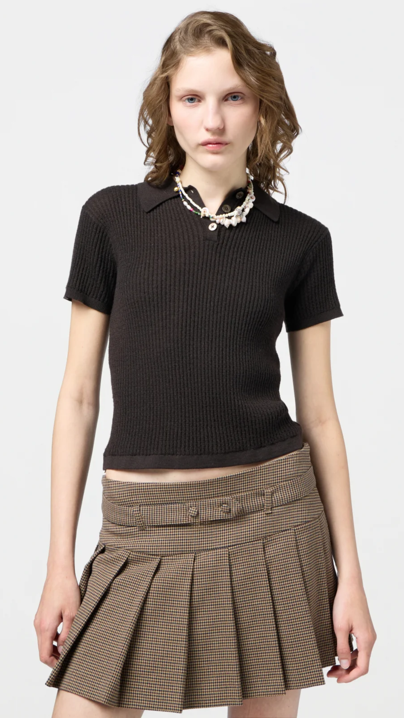 Guest in Residence Shrunken Polo in Burnt Cocoa