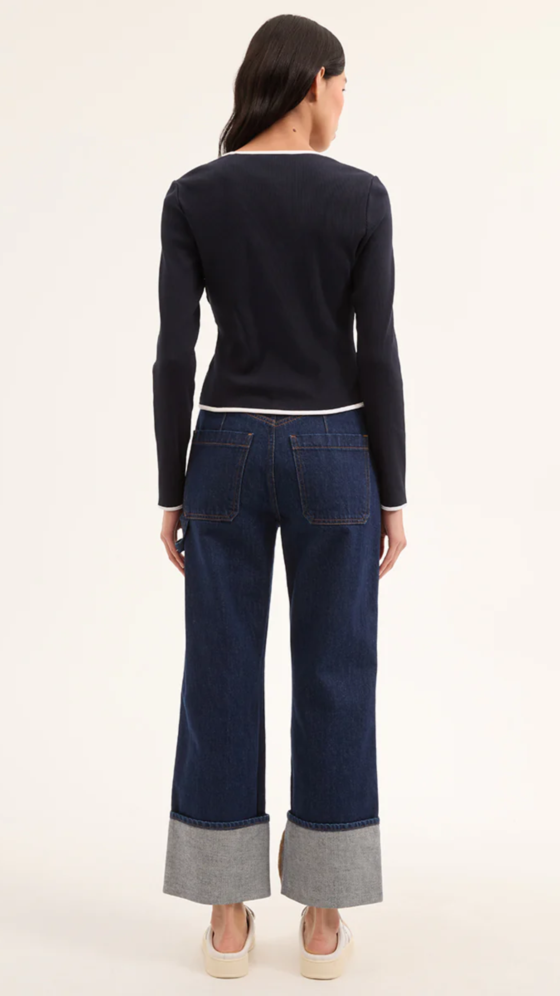 Veronica Beard Wilmer Cardigan in Navy