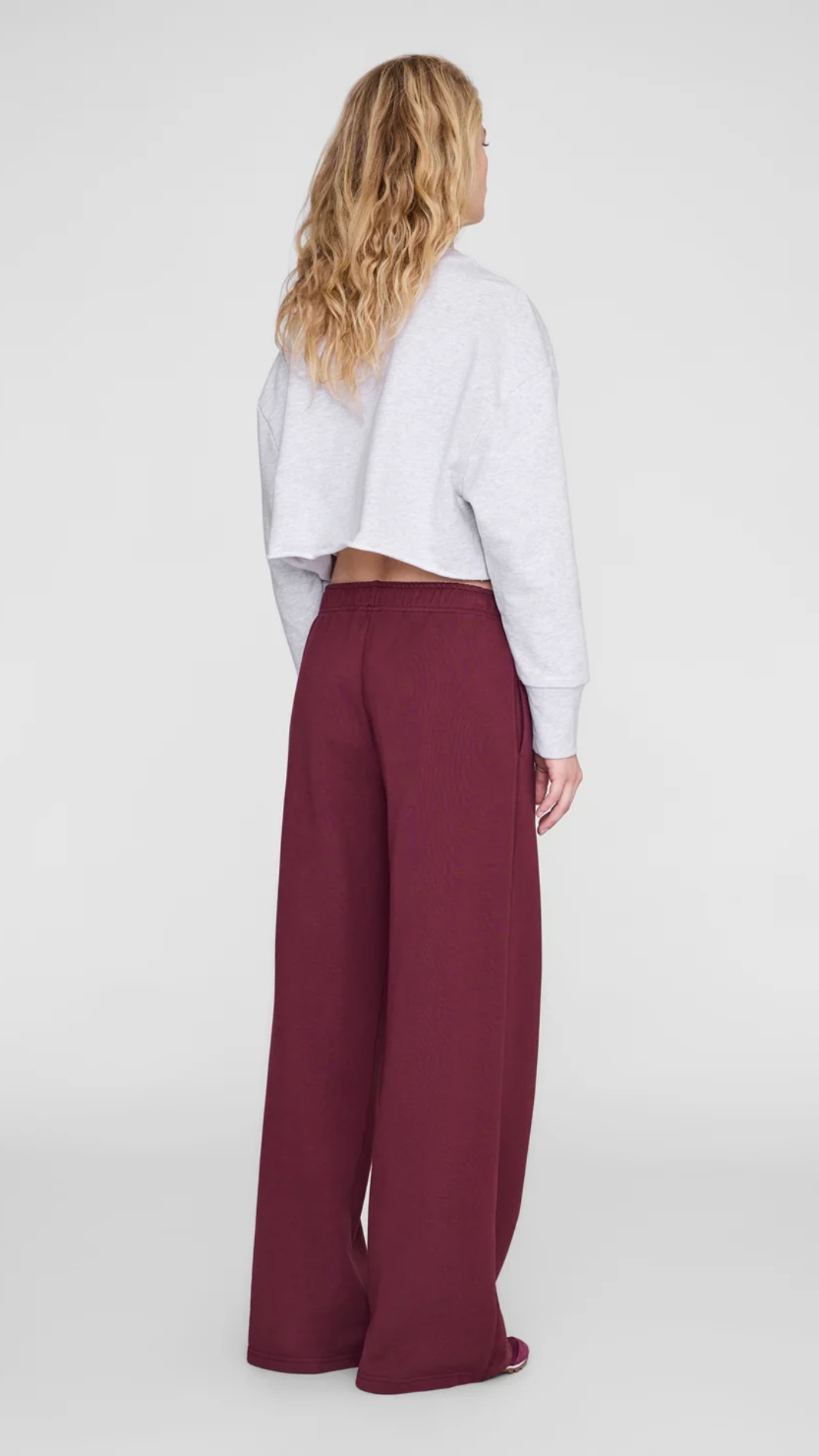 Anine Bing Kacey Jogger in Burgundy