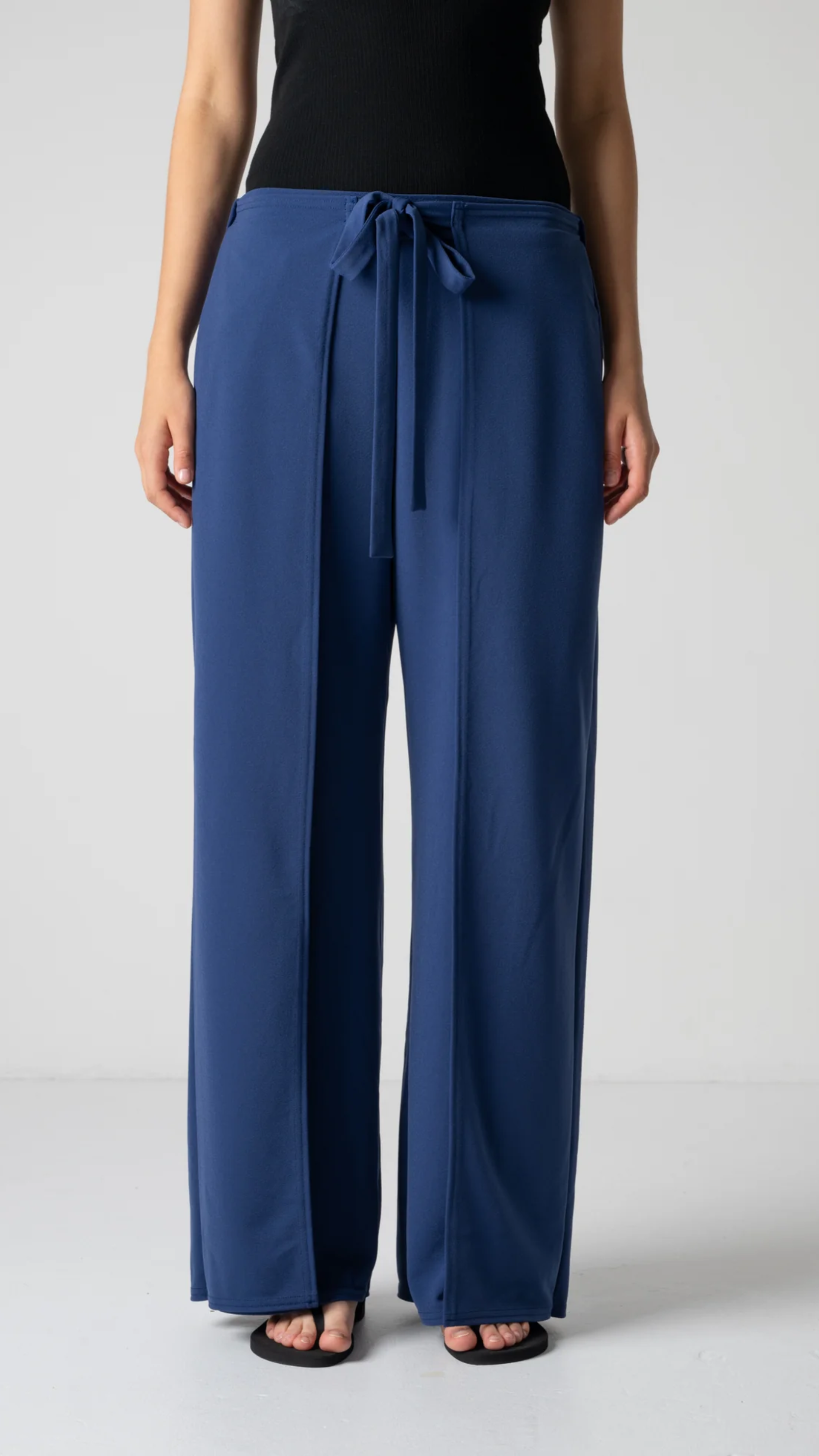 Cog The Big Smoke Luella Wide Leg Wrap Trouser in Indigo