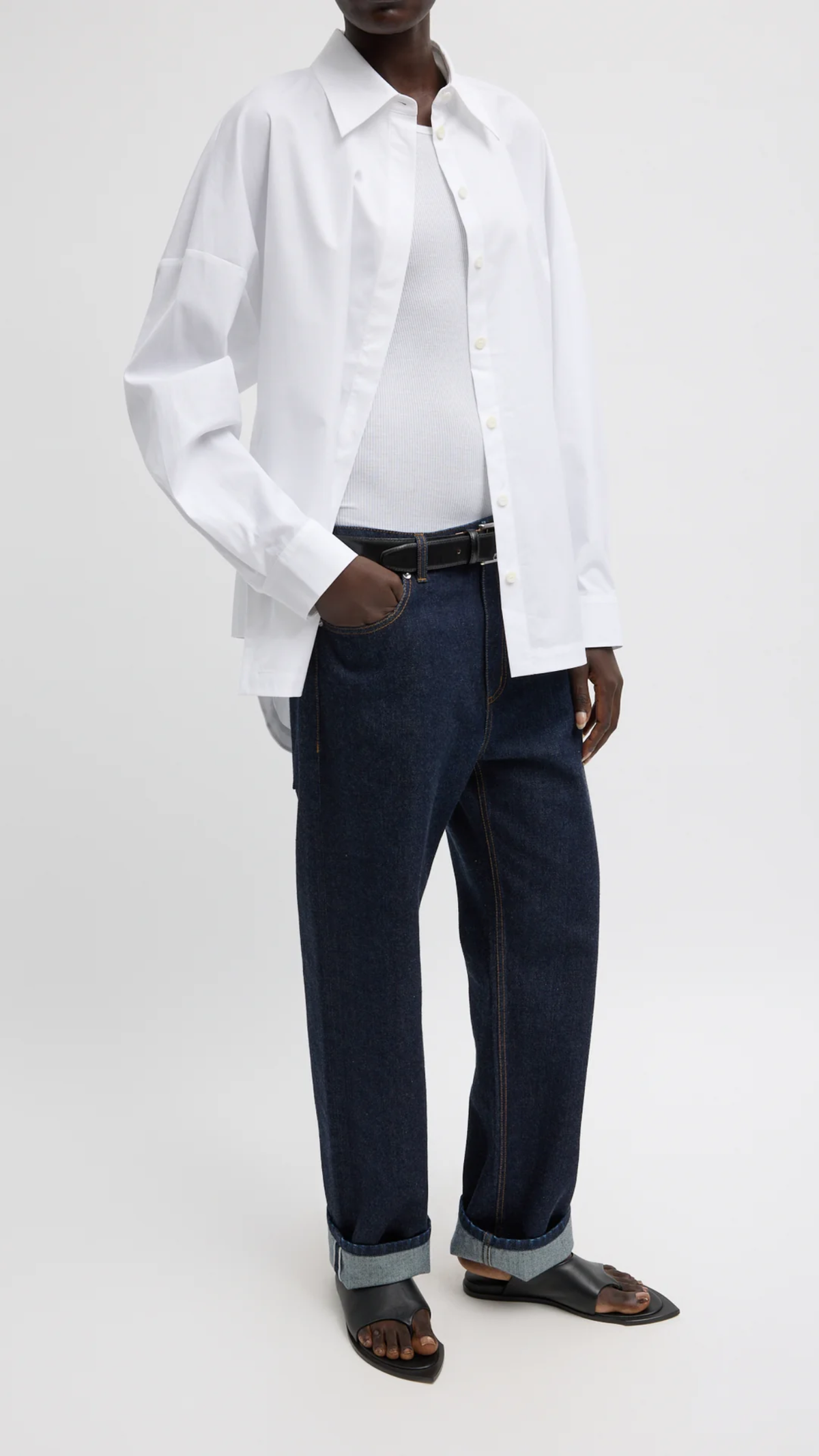 Tibi Selvedge Denim 5 Pocket Alec Jean