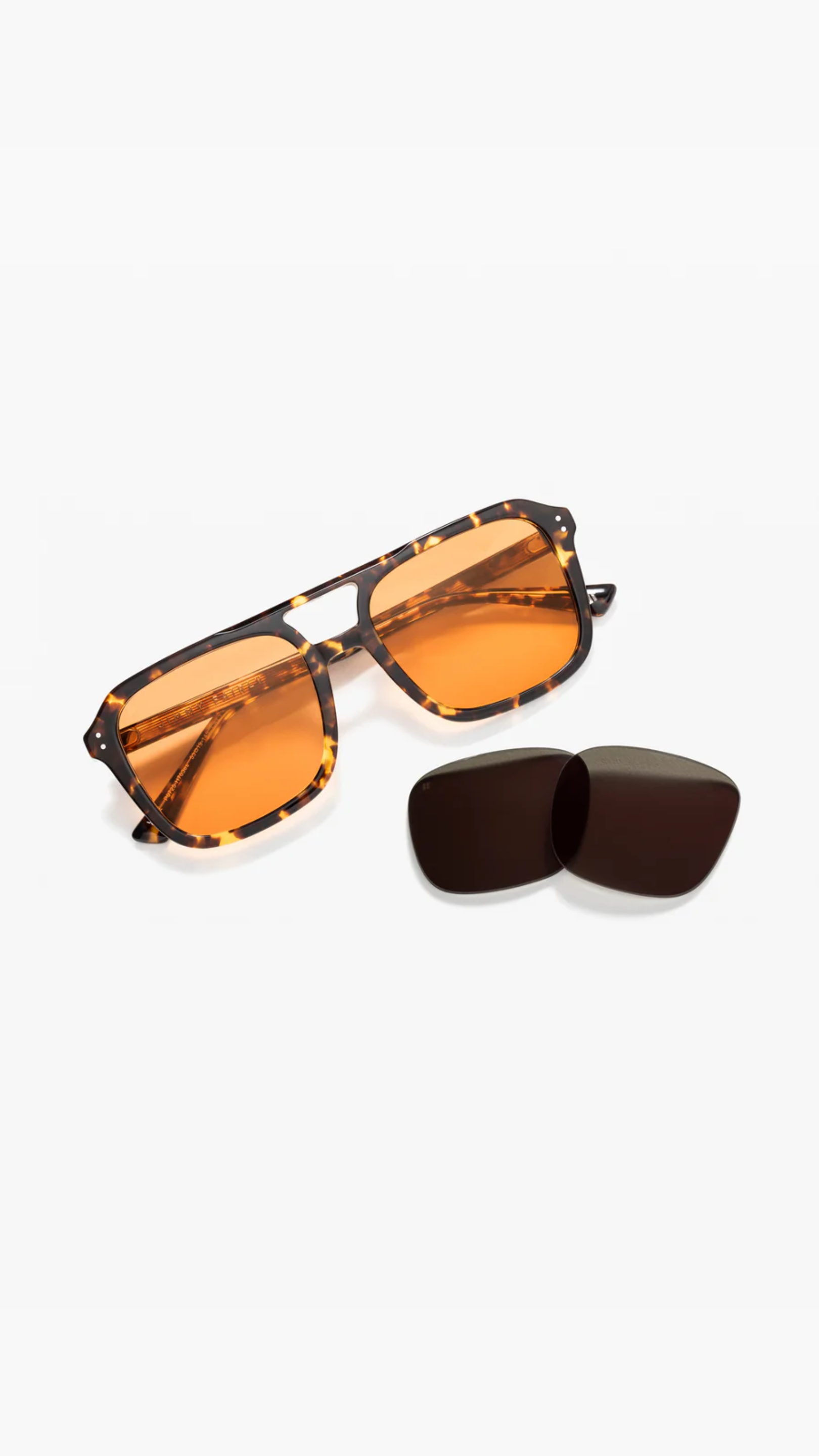 Jimmy Fairly Elma JF Colors Sunglasses in Yellow Tortoise