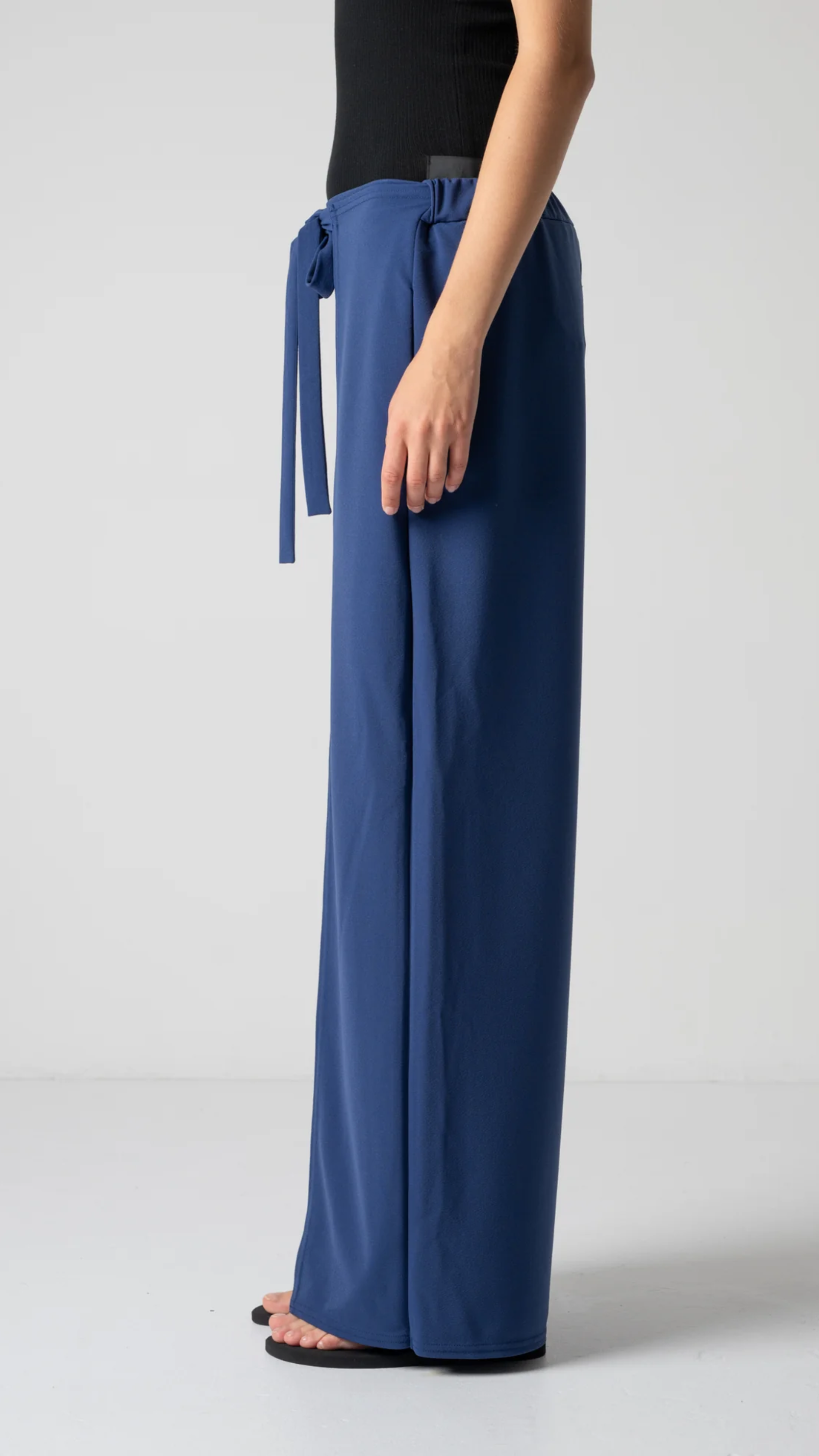 Cog The Big Smoke Luella Wide Leg Wrap Trouser in Indigo